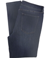 DSTLD Womens Solid Straight Leg Jeans blue 33x28