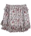 IRO Womens Ruffle Mini Skirt white 38