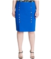 Calvin Klein Womens Embellished Pencil Skirt medblue 16W