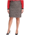 Calvin Klein Womens Sequined Tweed Pencil Skirt charcoal 14W