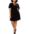 Soprano Womens Cinched Skater Dress