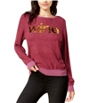 Dream Scene Womens Wine Sweatshirt bord XS