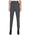 DKNY Womens Belted Casual Trouser Pants gray 4P/26