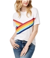 Carbon Copy Womens Rainbow Graphic T-Shirt, TW3