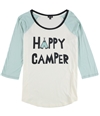 Cozy Zoe Womens Happy Camper Pajama Sleep T-shirt mint S