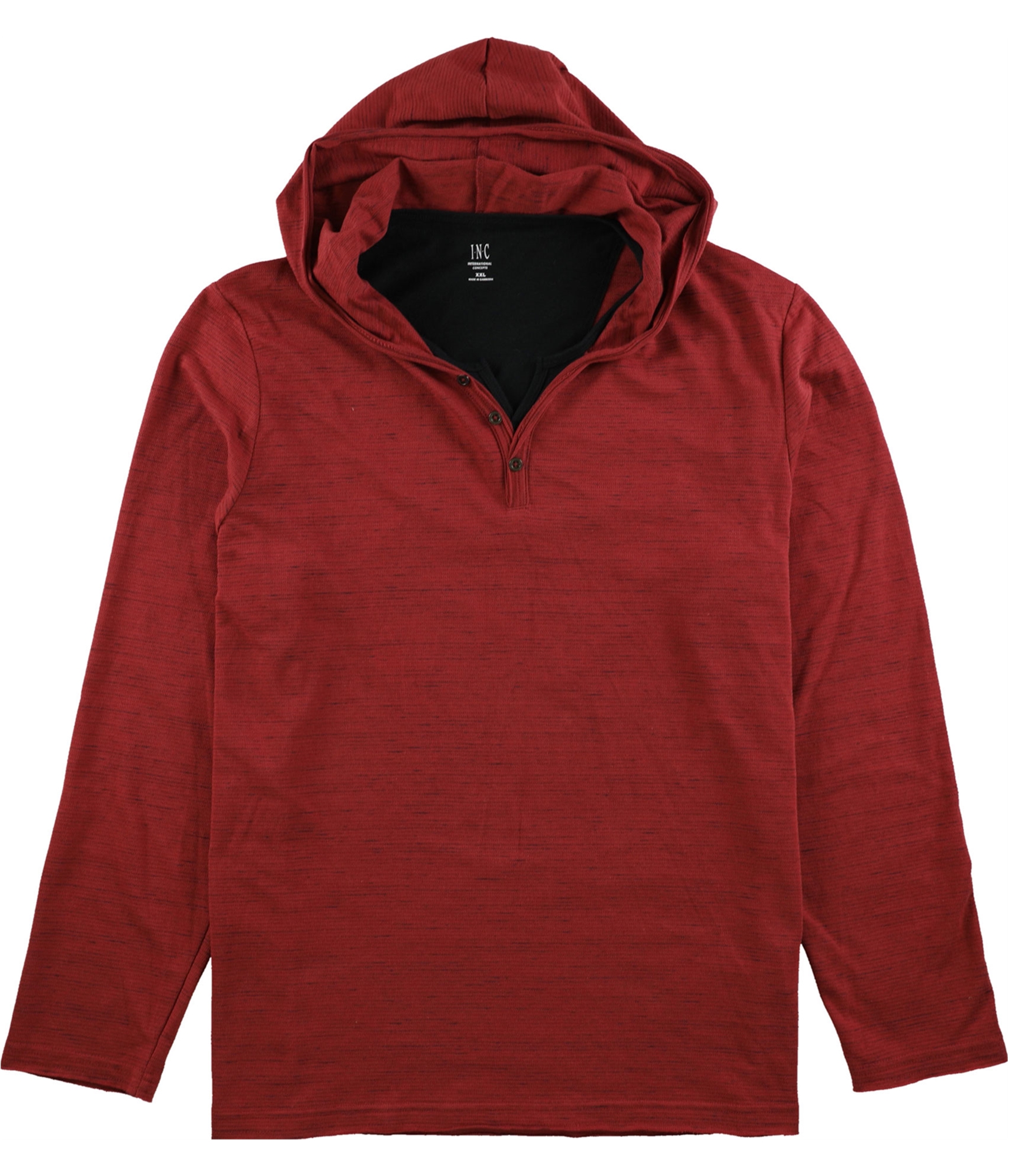 Мужская трикотажная рубашка Henley с капюшоном I.N.C