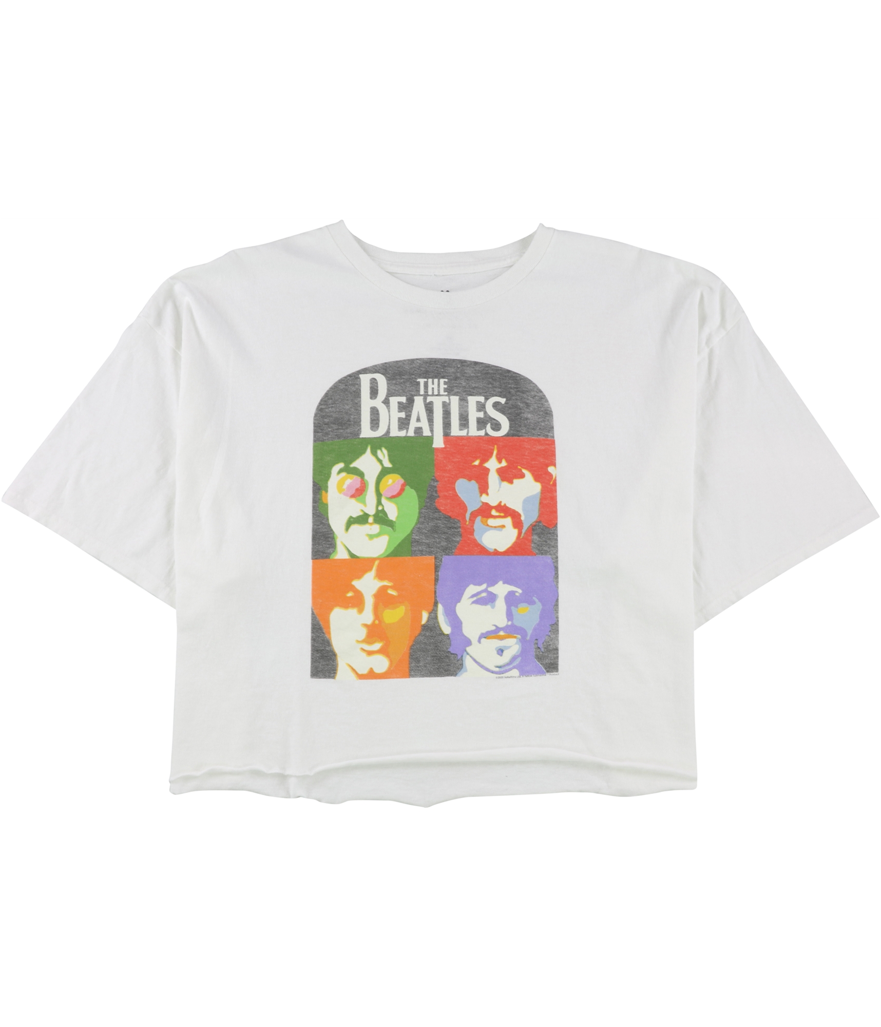 Женская футболка с изображением группы The Beatles 4 с изображением нездоровой пищи