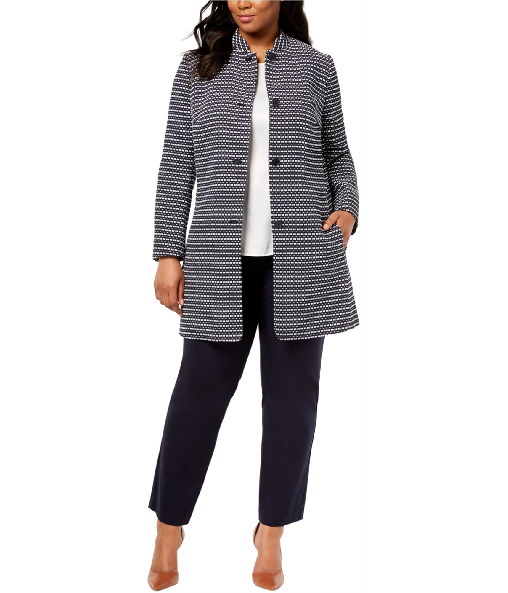 Buy a Womens Anne Klein Nehru Coat Online | TagsWeekly.com