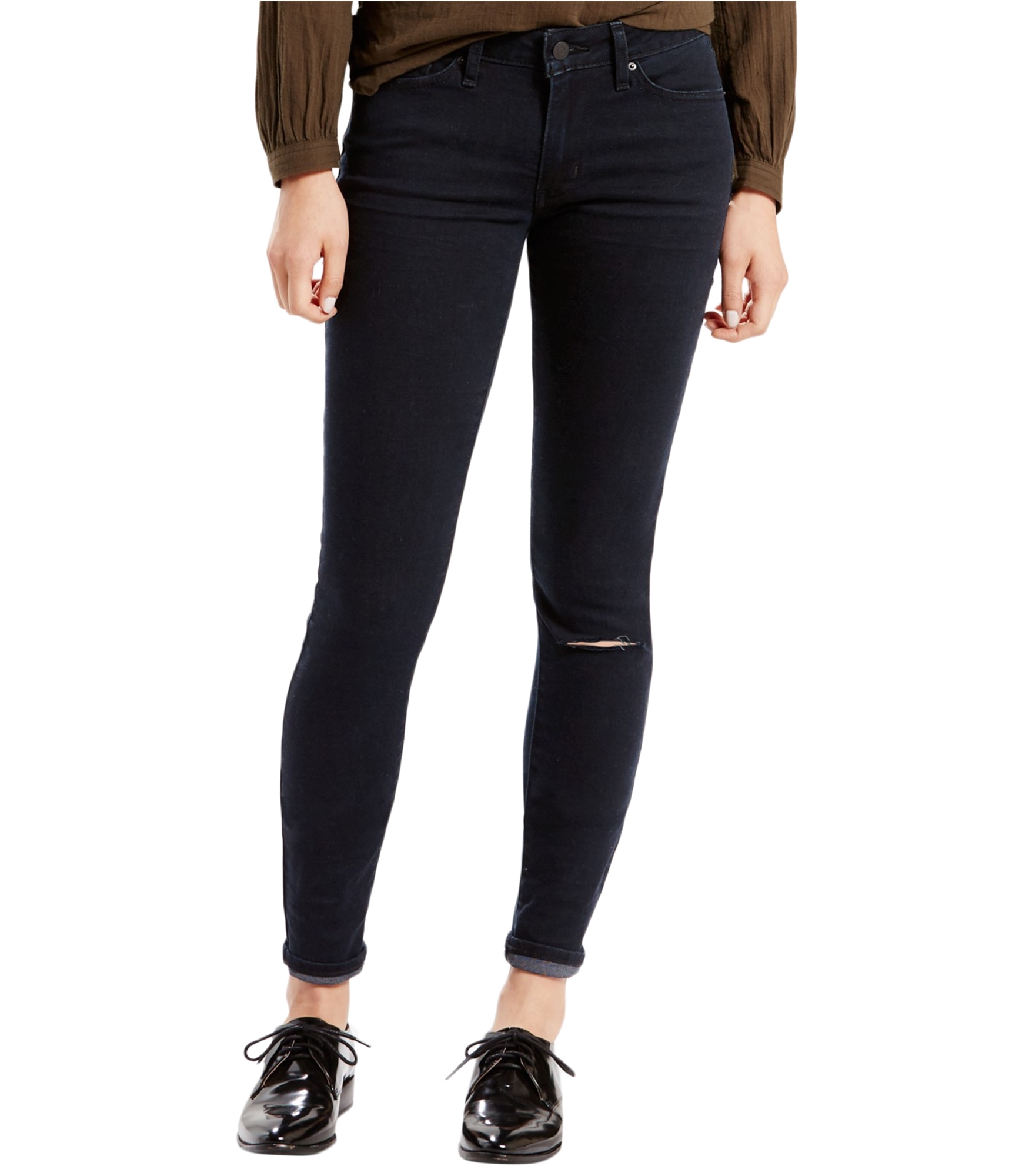 Buy a Womens Levi's 711 Weekend Ripped Skinny Fit Jeans Online |  