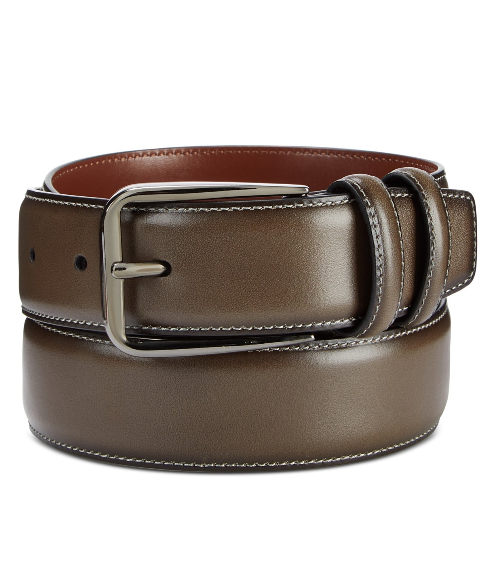 Perry ellis outlet leather belt