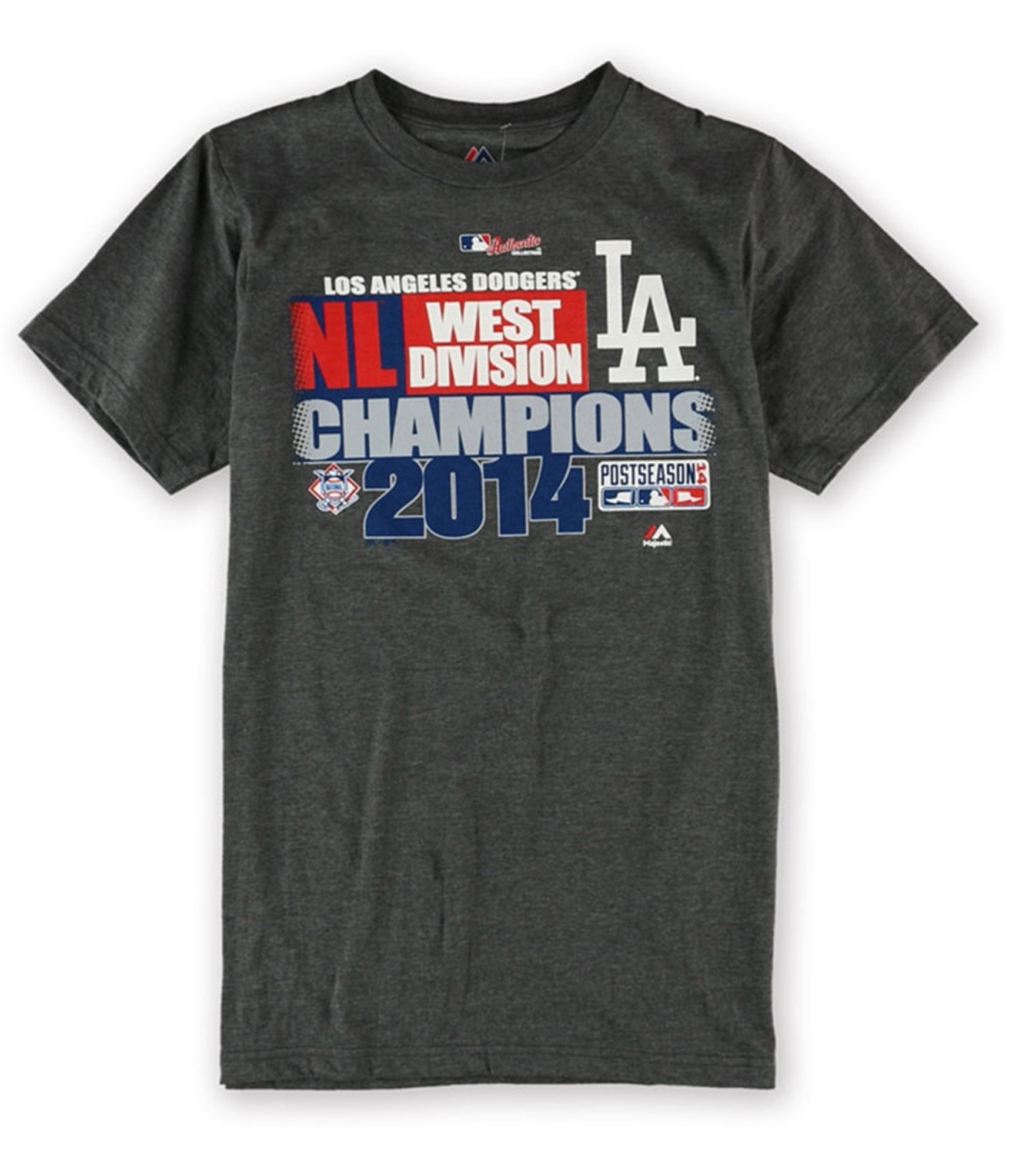 Majestic Mens La Dodgers 2014 WD Champion Graphic T-Shirt