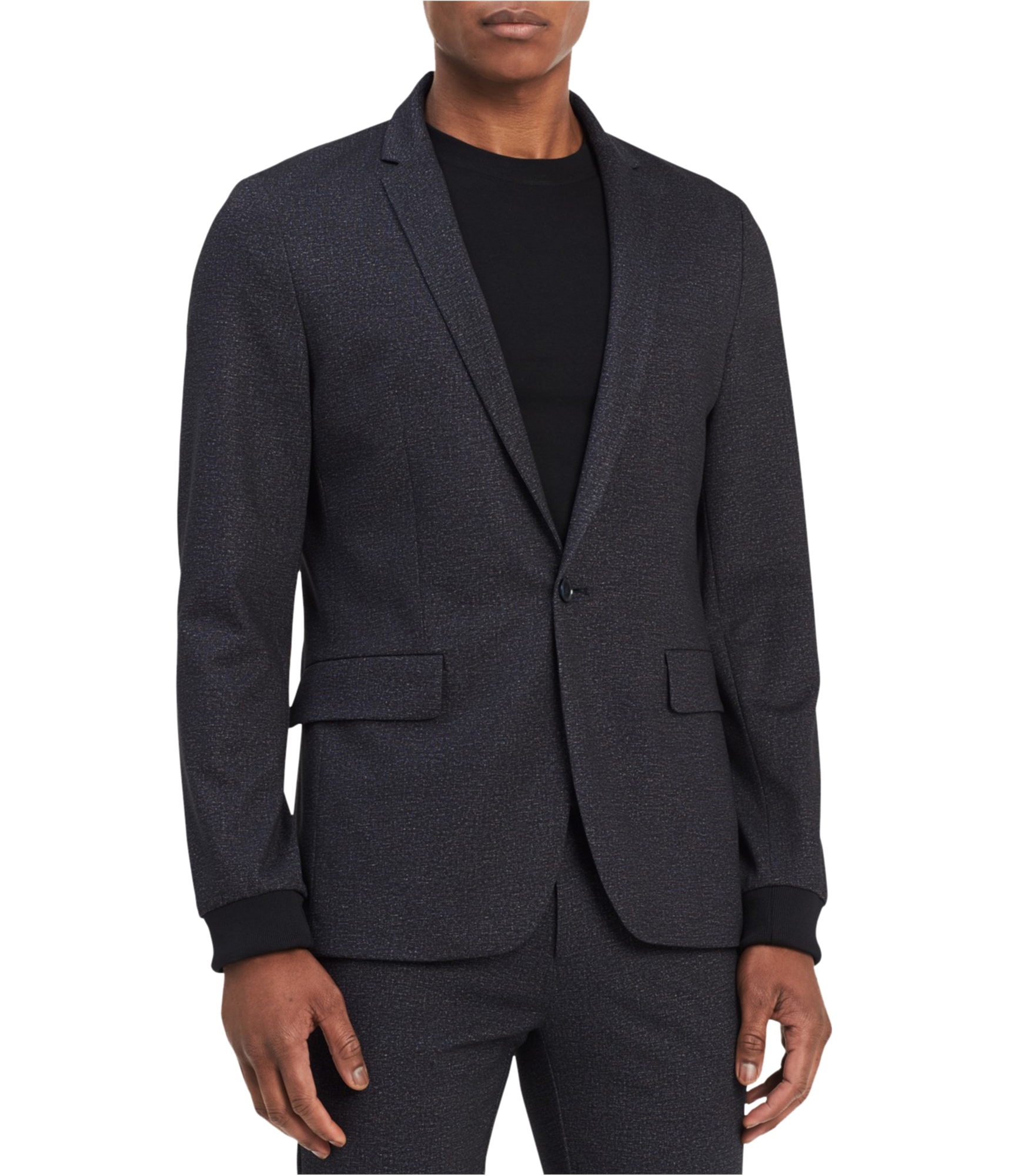 Buy a Mens Calvin Klein Textured One Button Blazer Jacket Online |  