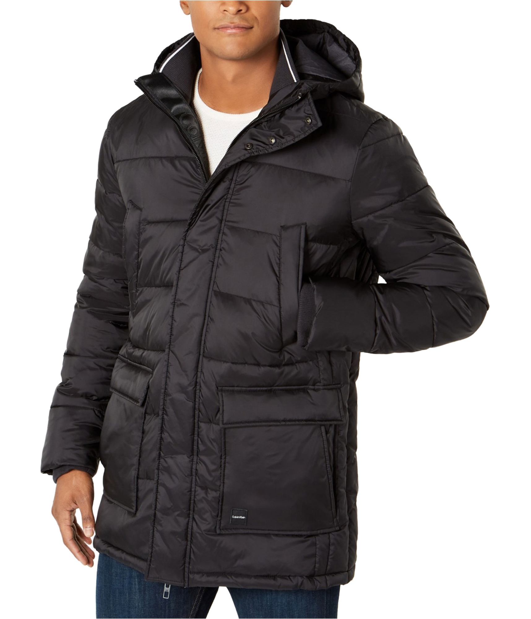Voorkomen Soeverein synoniemenlijst Buy a Mens Calvin Klein Winter Hooded Puffer Jacket Online | TagsWeekly.com