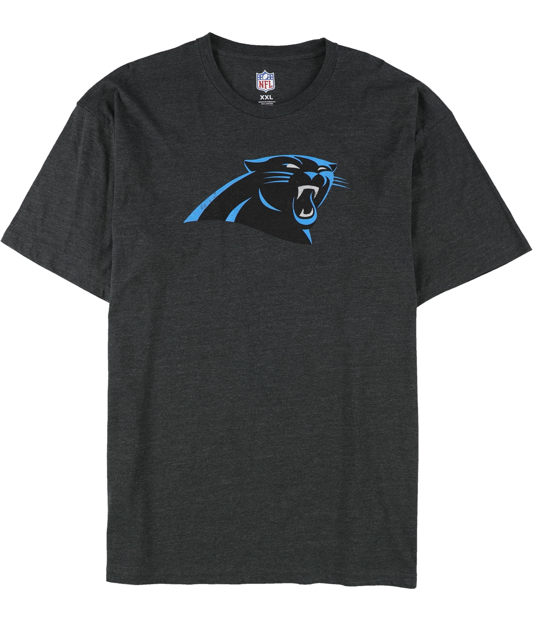 G-III Sports Mens Carolina Panthers Graphic T-Shirt, Black, XX-Large