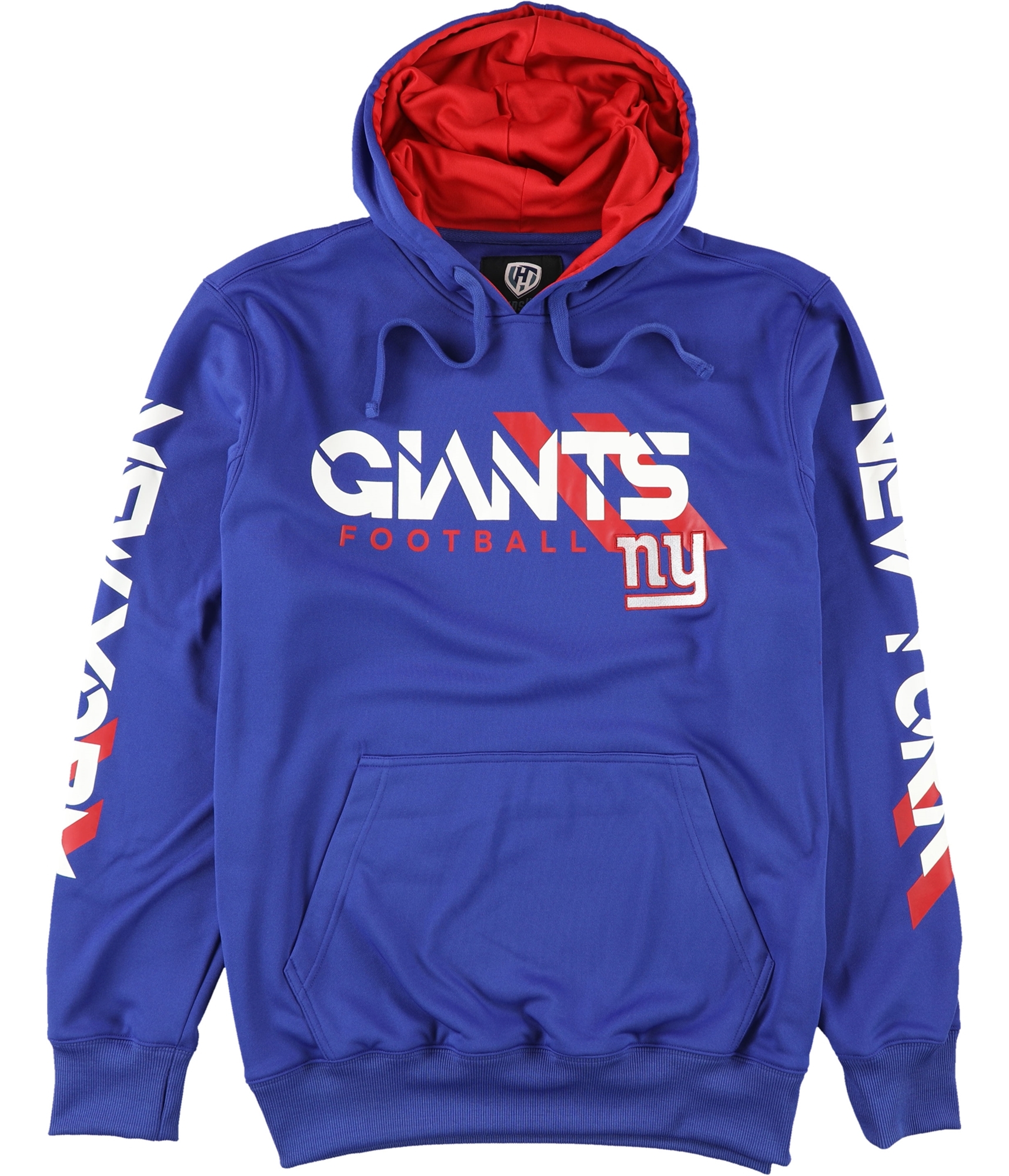 G-III Sports Mens NY Giants Hoodie Sweatshirt, Blue, Large