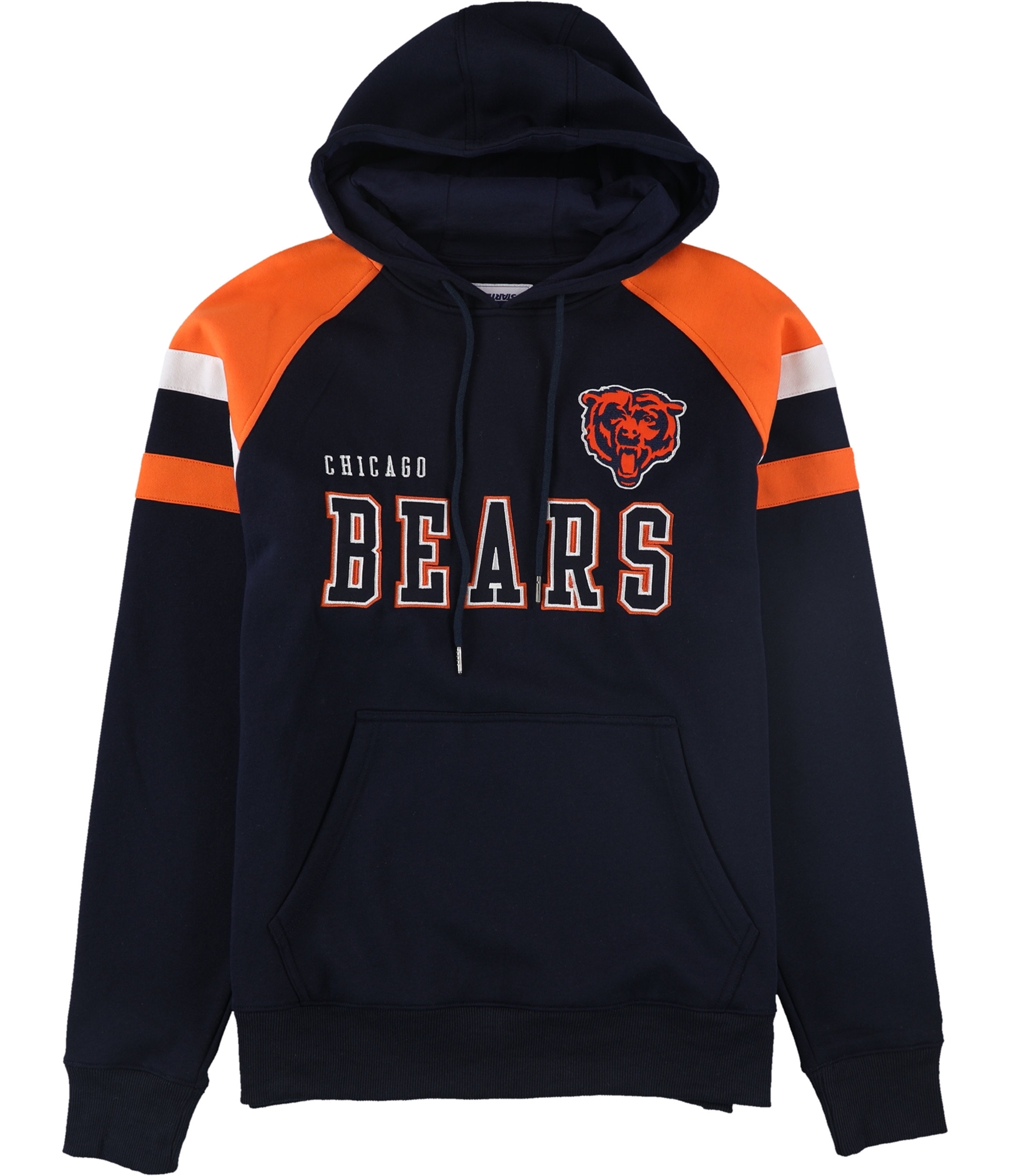 Women's WEAR by Erin Andrews White/Navy Chicago Bears Pullover Sweater