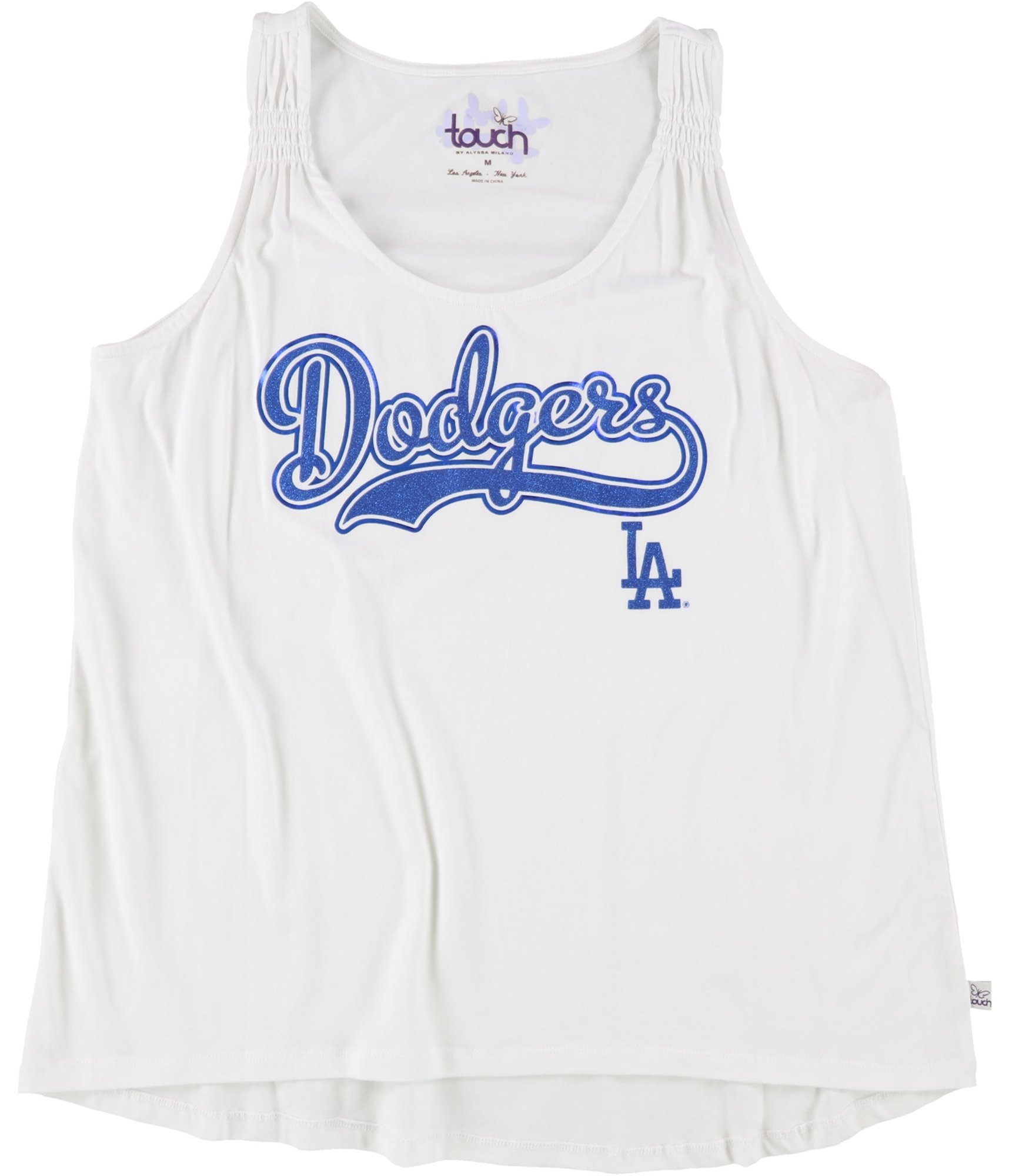 Buy a Womens Touch Dodgers Glitter Logo Tank Top Online