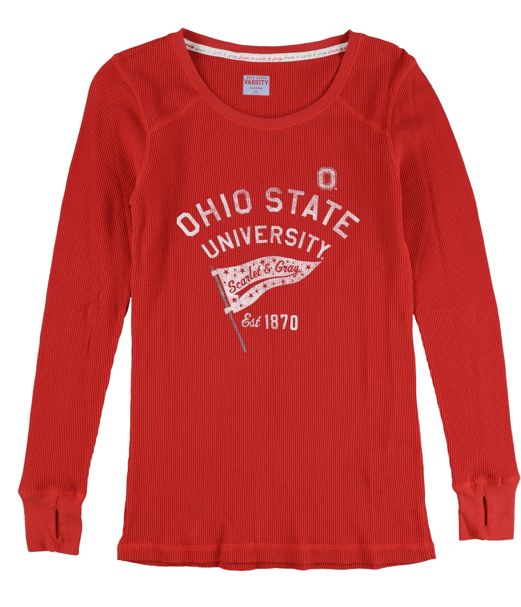 G-Iii Sports Womens Ohio State Thermal Pajama Shirt