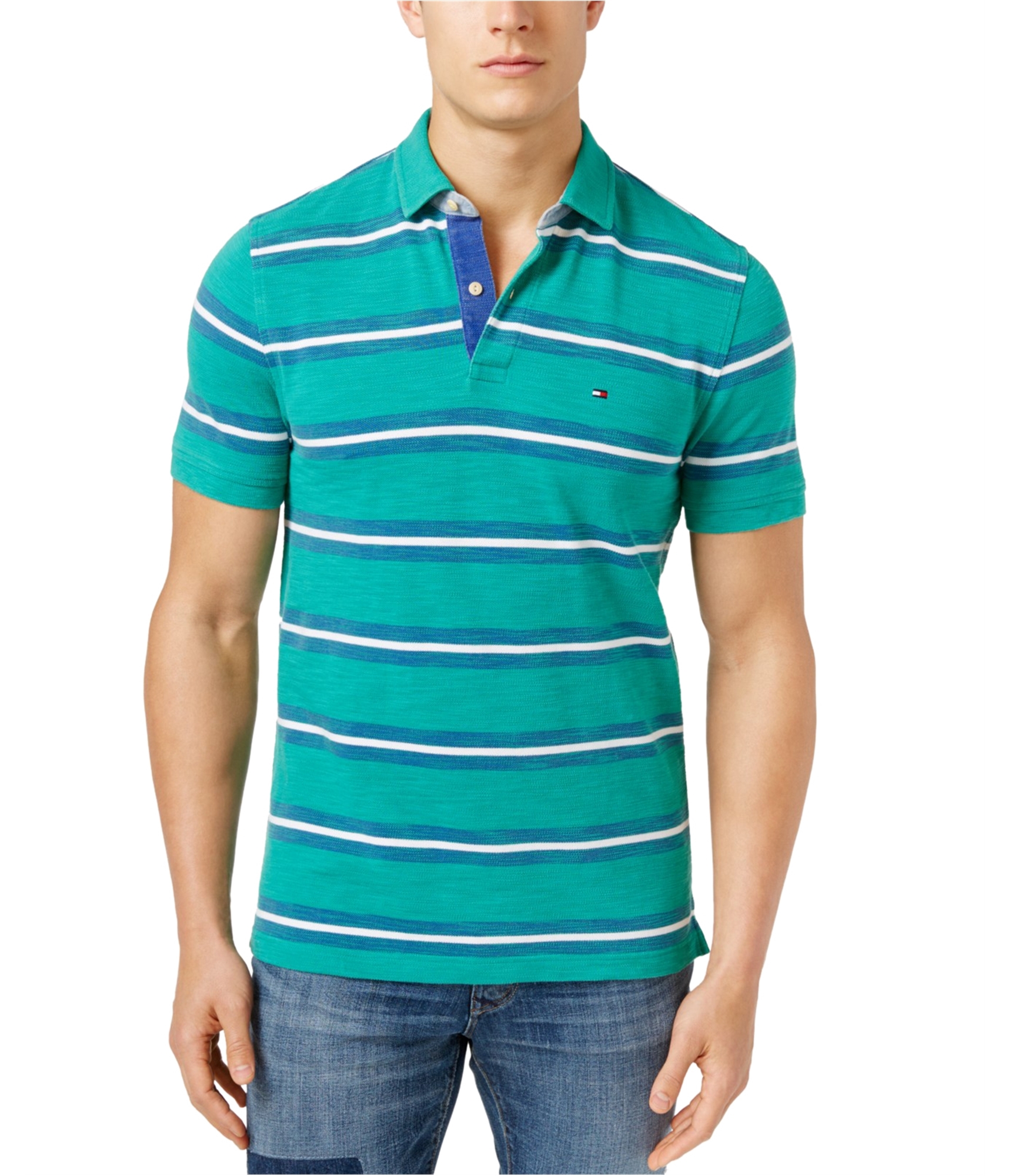 Buy a Tommy Hilfiger Mens Marino Rugby Polo Shirt | Tagsweekly
