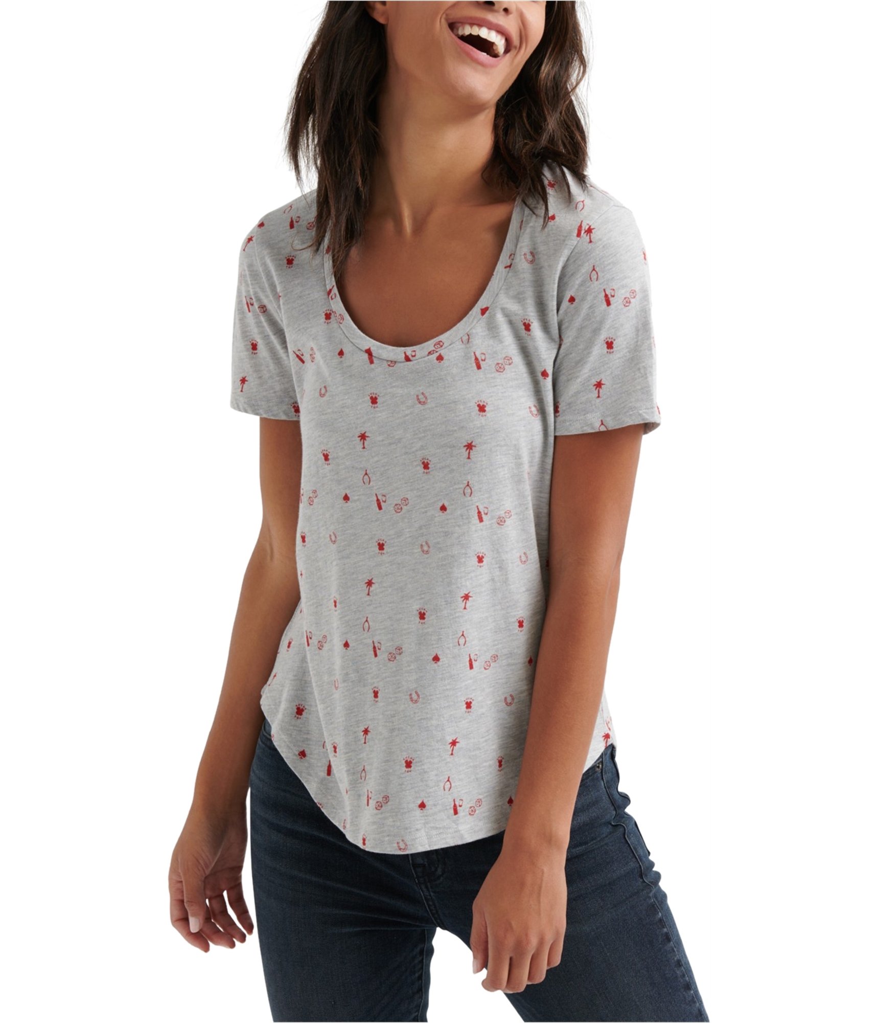 Buy a Lucky Brand Womens Dice Graphic T-Shirt