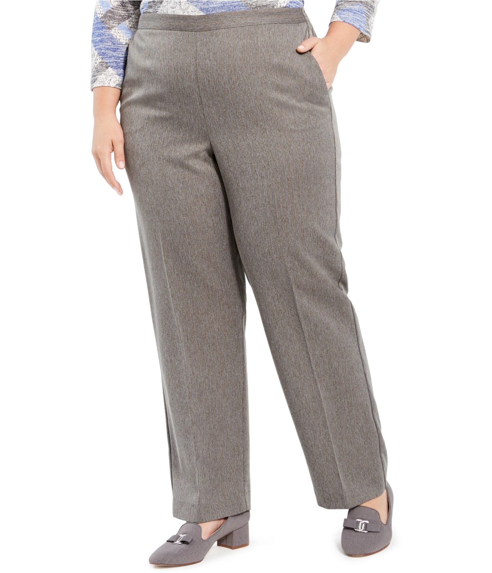 Alfred Dunner Womens Plus-Size Stretch Waist Corduroy Short Length Pant -  Walmart.com