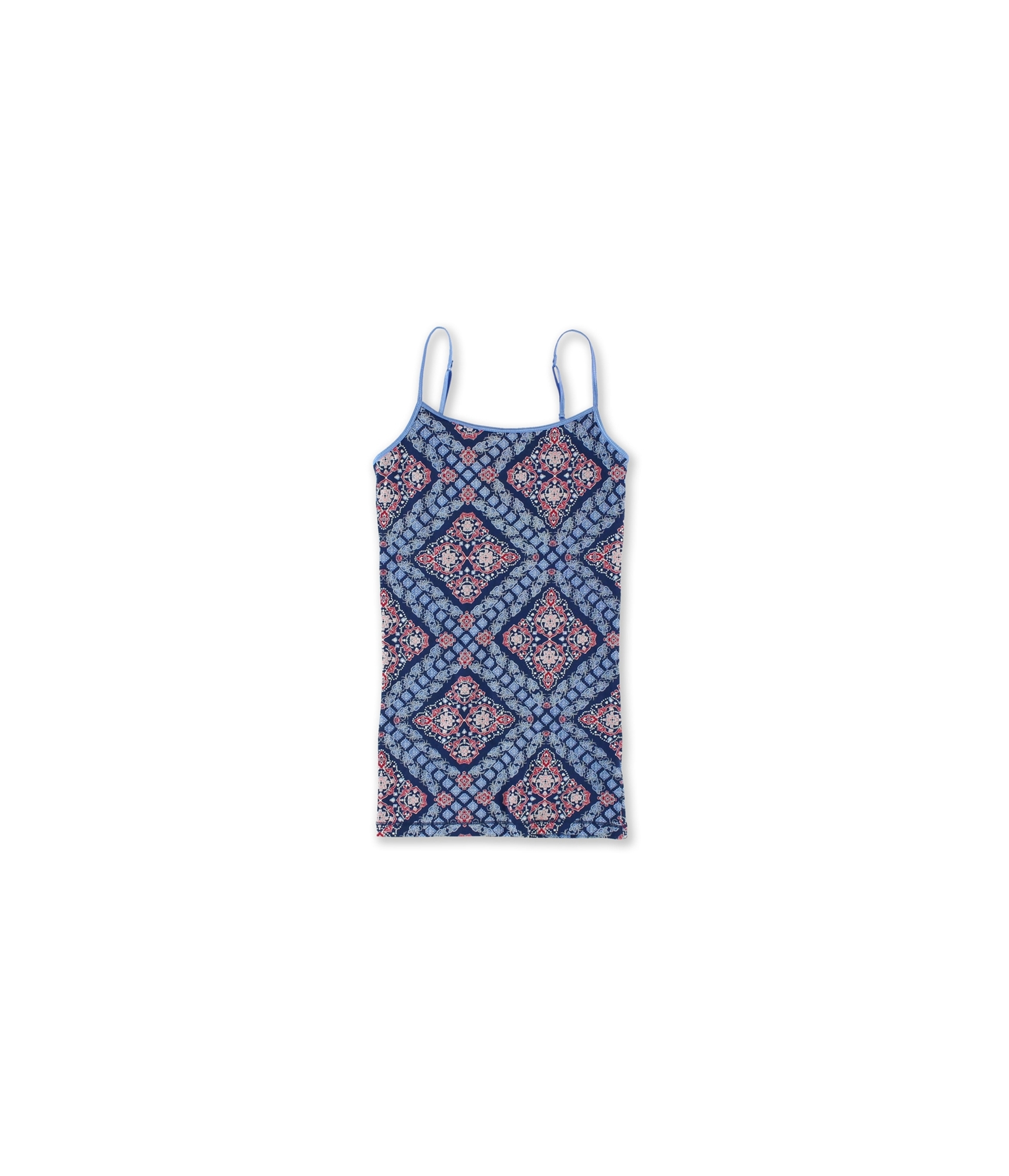 Aeropostale Womens Crochet Hi-Neck Cami Tank Top, Blue, Large