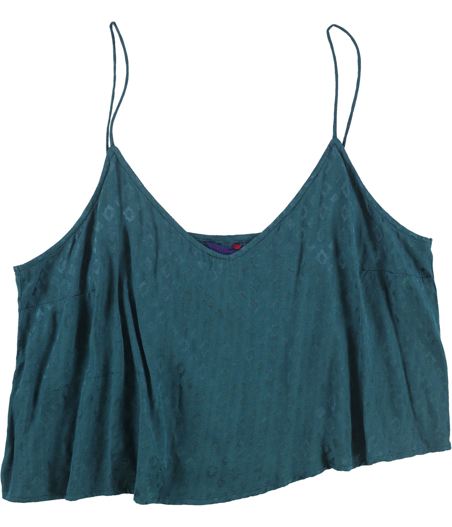 Aeropostale Womens Crochet Hi-Neck Cami Tank Top, Blue, Large 