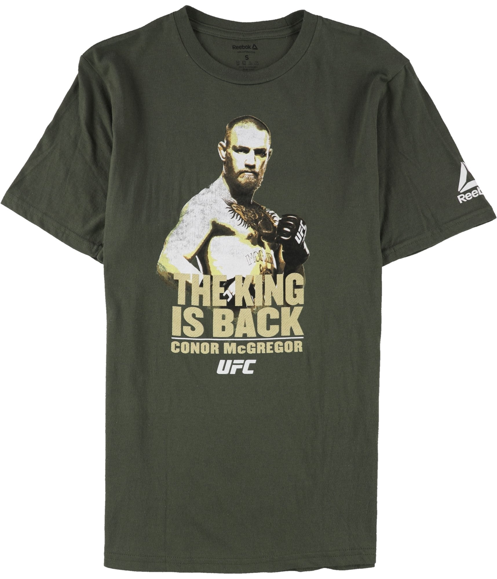 Buy Mens Reebok The King Is Back McGregor UFC Graphic T-Shirt Online TagsWeekly.com