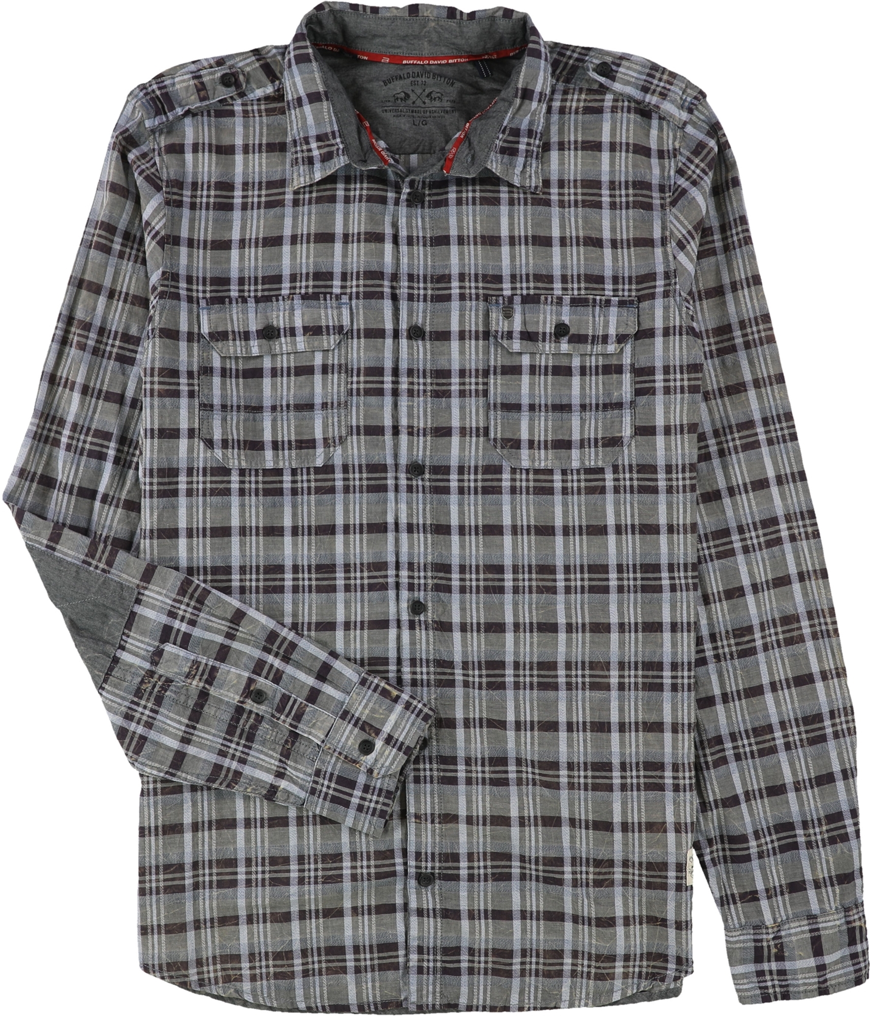 Kurve Uegnet siv Buy a Mens Buffalo David Bitton Sitroll Chambray Plaid Button Up Shirt  Online | TagsWeekly.com