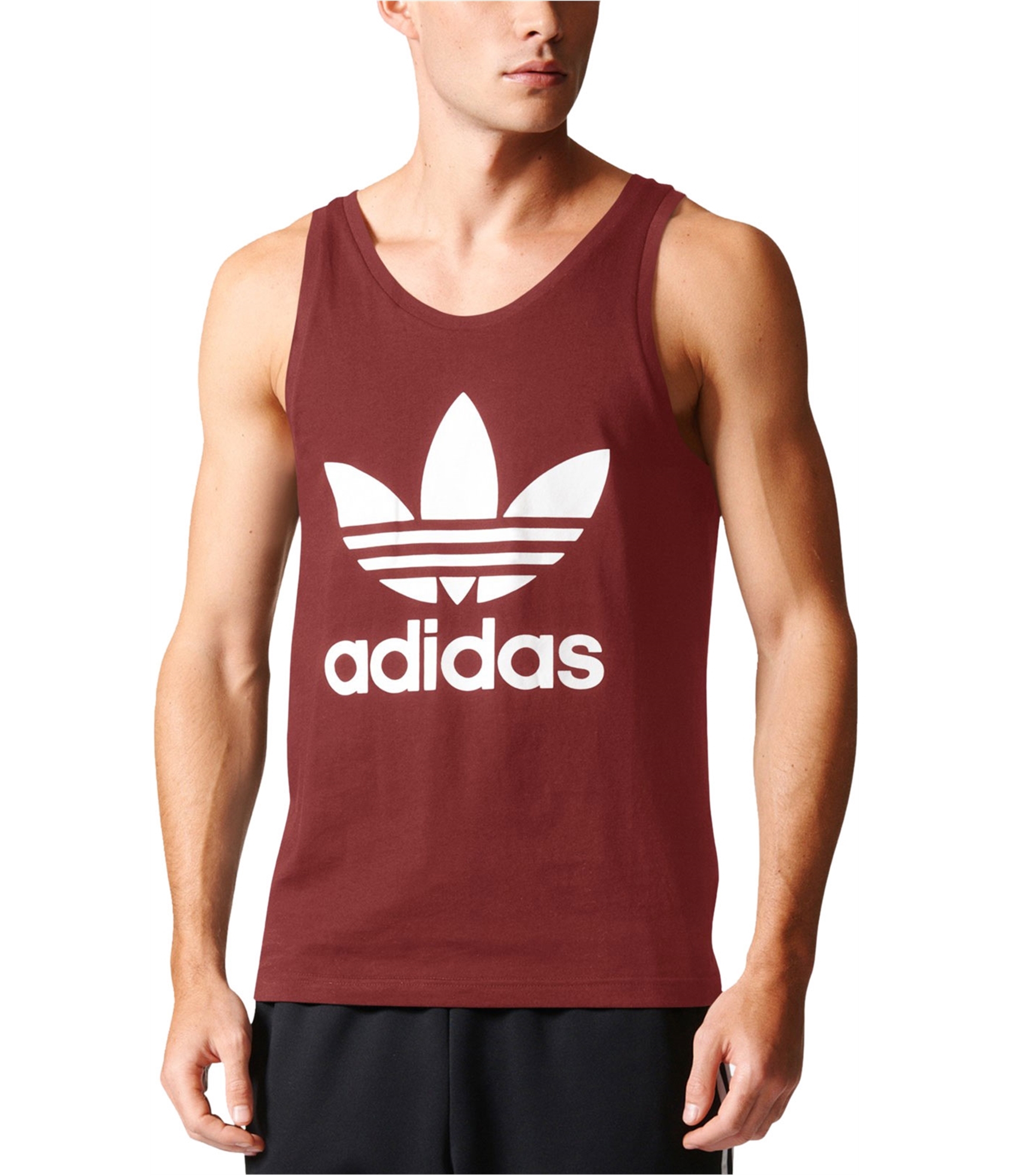 Adidas trefoil tank top mens online