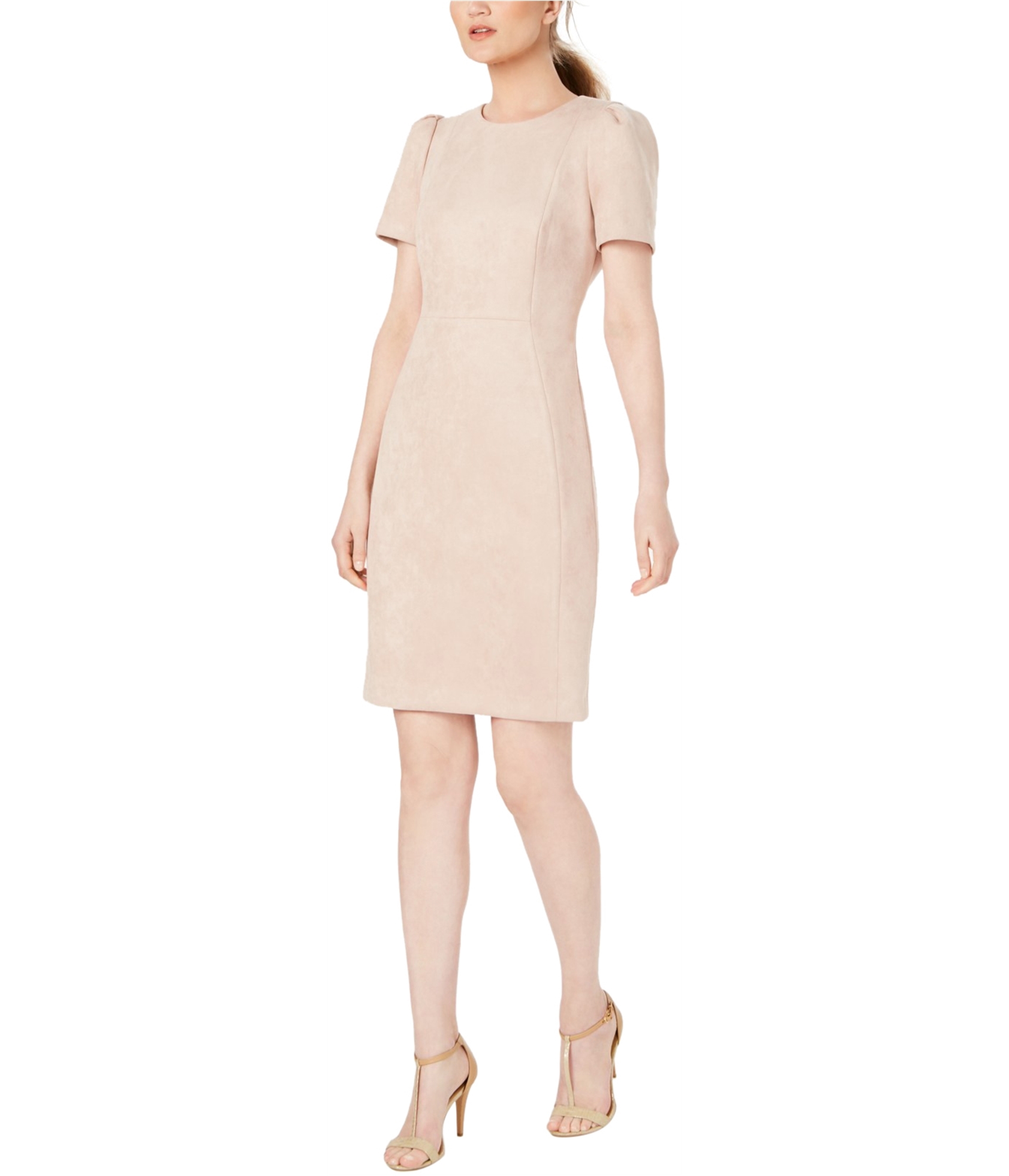 Buy a Womens Calvin Klein Faux Suede Sheath Dress Online ,  TW2