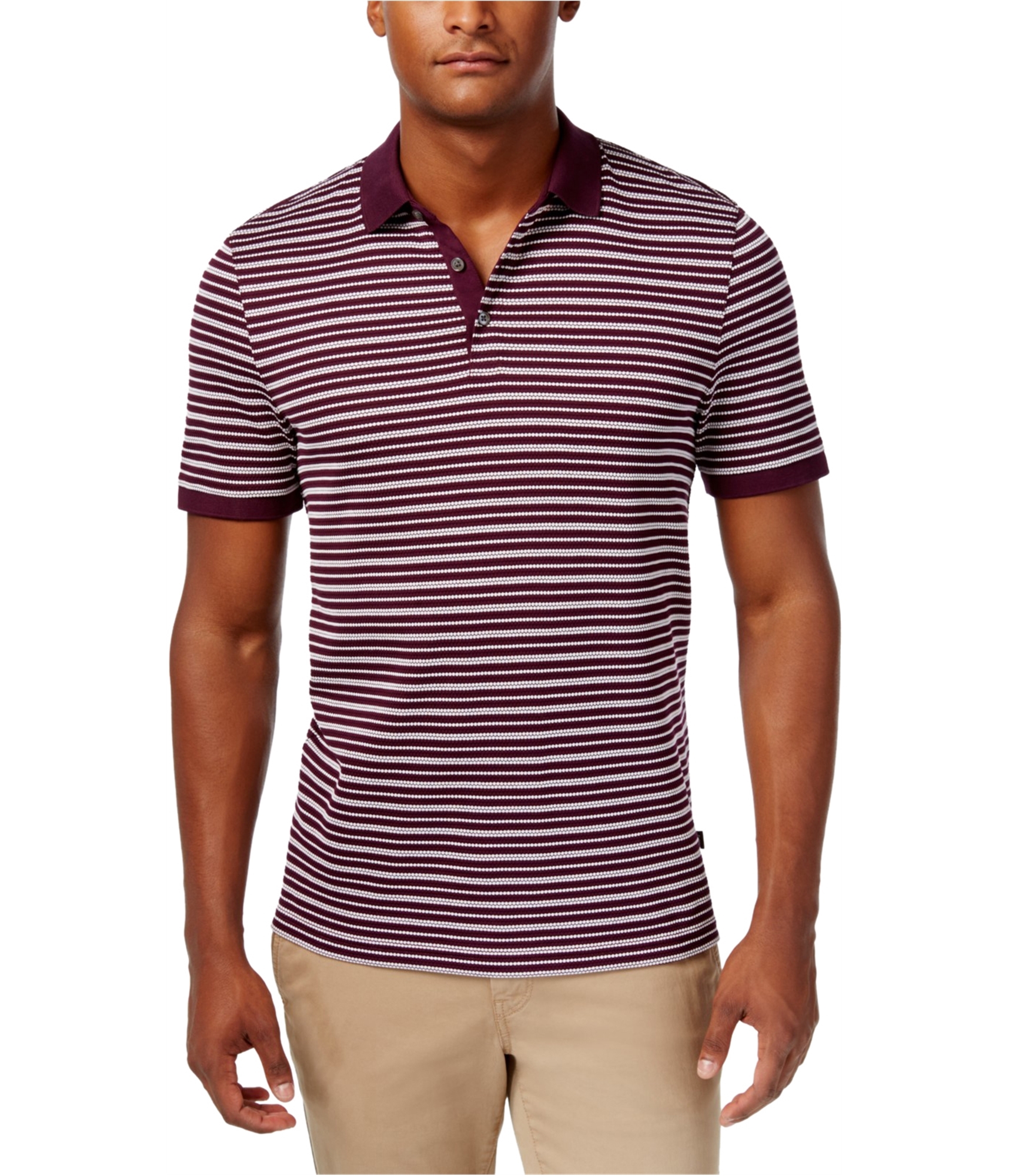 Men's Abstract Rugby Jersey: Maroon