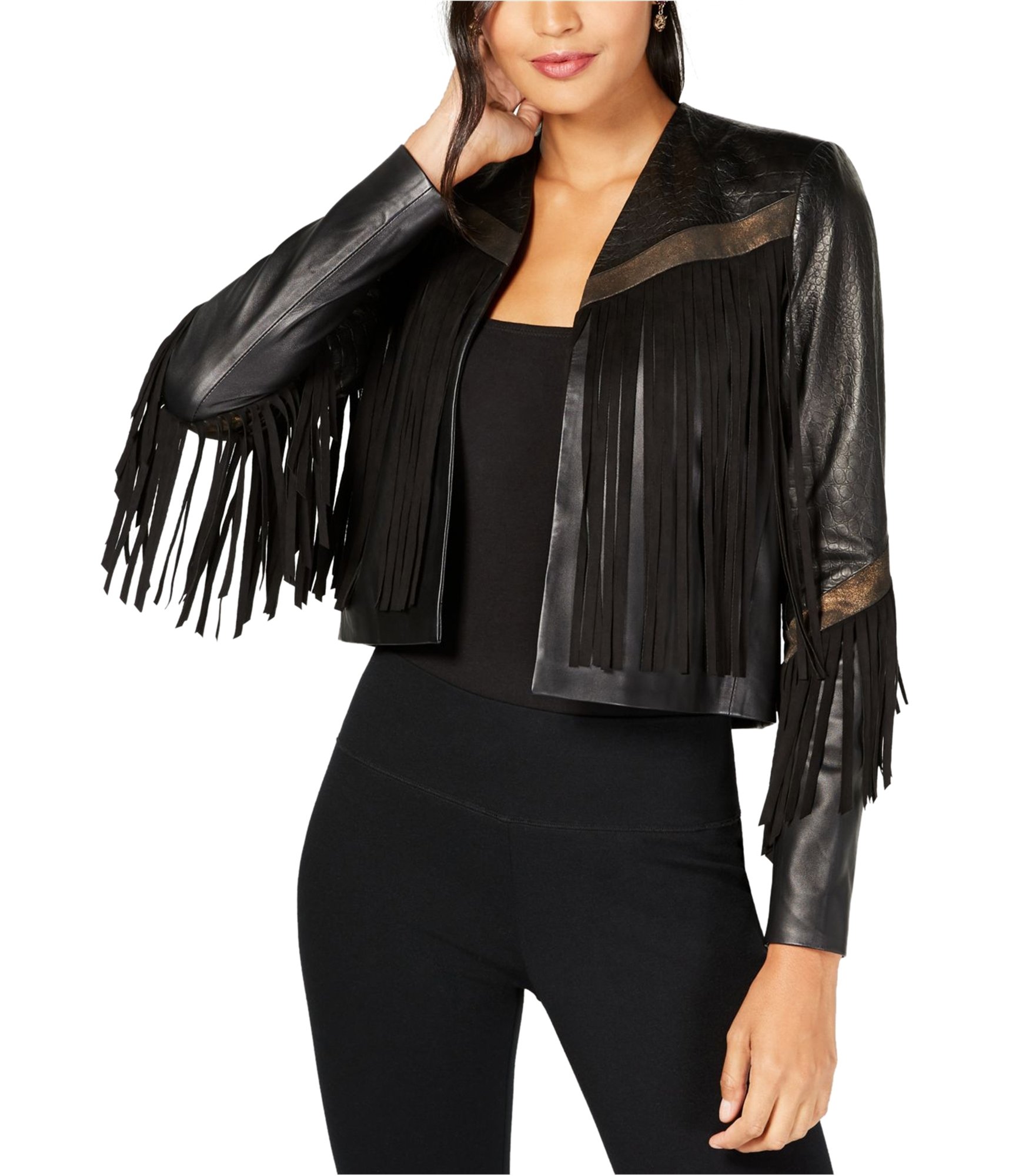 womens fringe coat