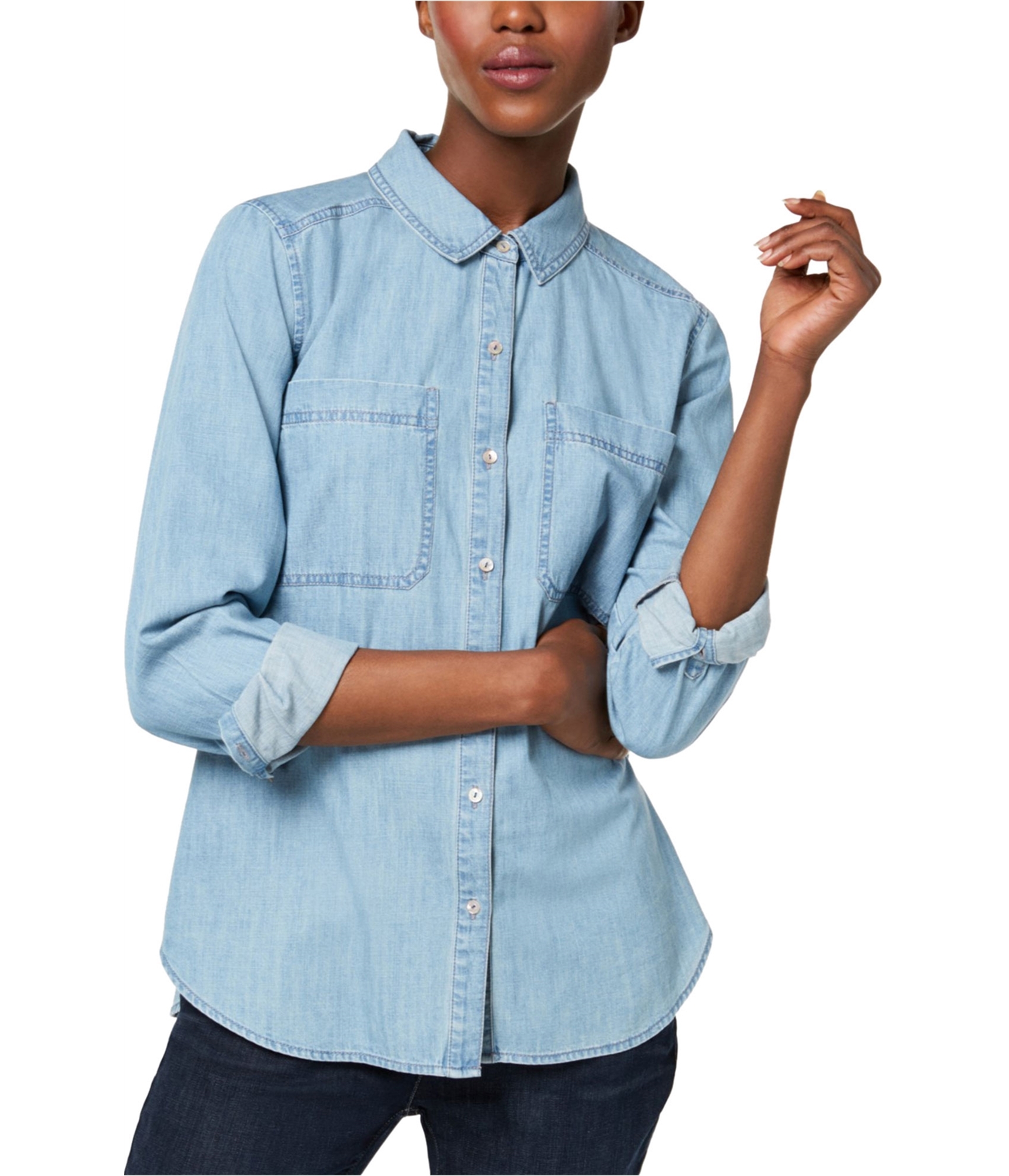 eileen fisher chambray shirt