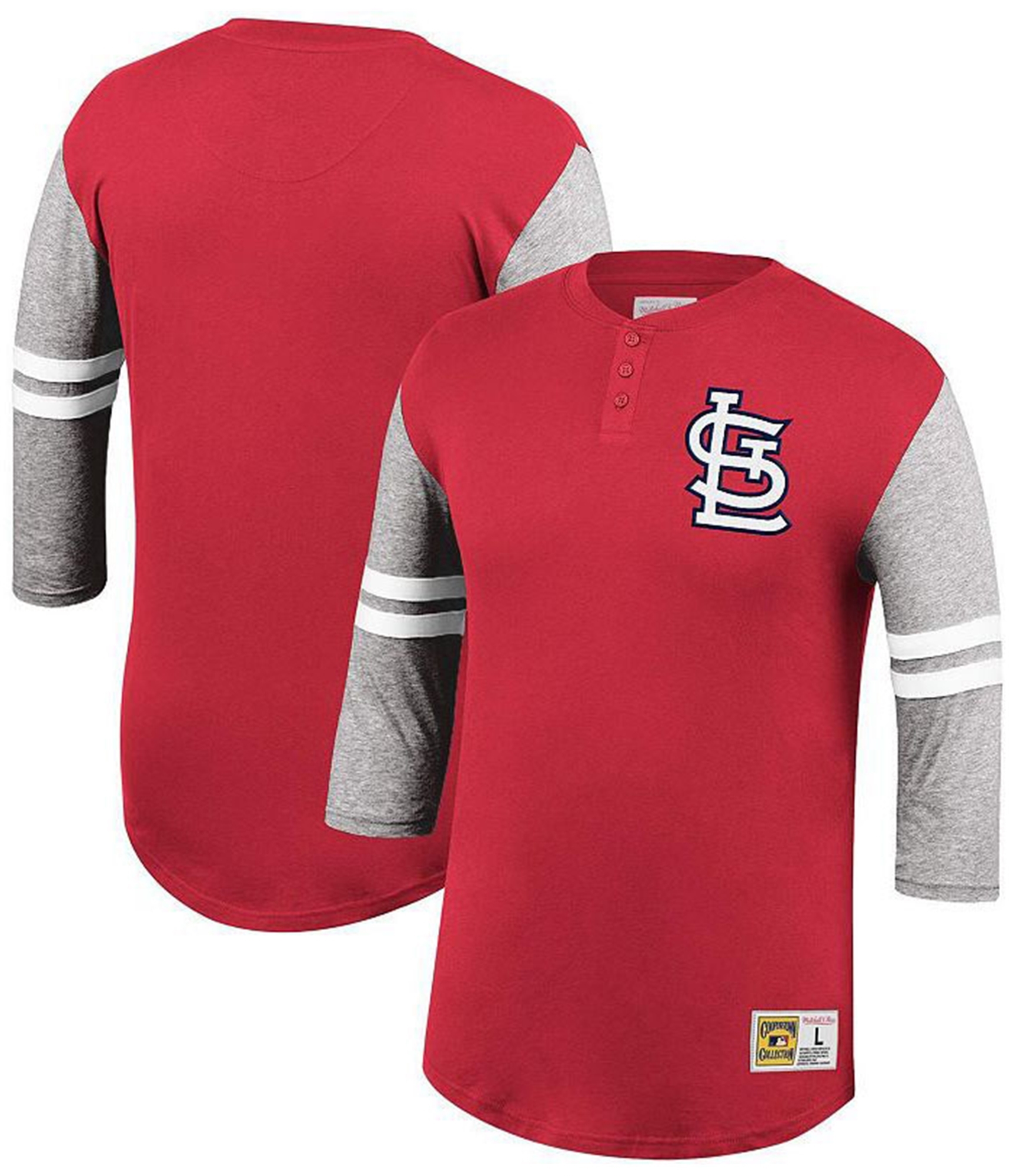 Buy a Mens Mitchell & Ness St. Louis Cardinals Henley Shirt Online