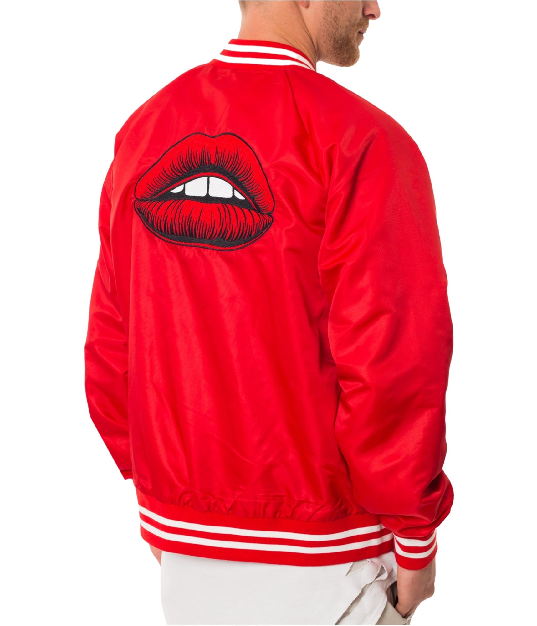 Jaywalker Mens Embroidered Back Jacket