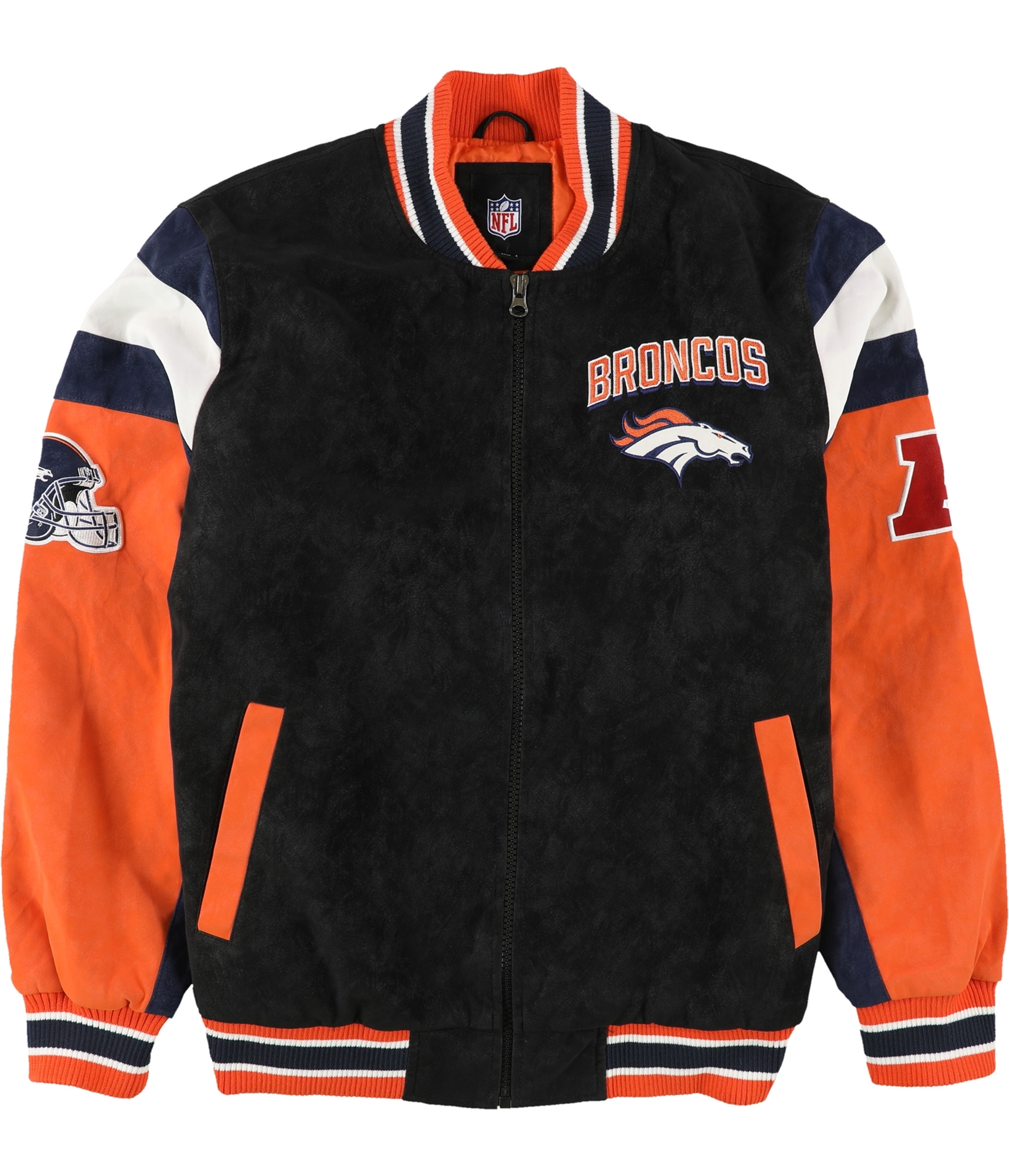 Denver Broncos Mens Full-Zip Jacket, Mens Pullover Jacket, Broncos Varsity  Jackets