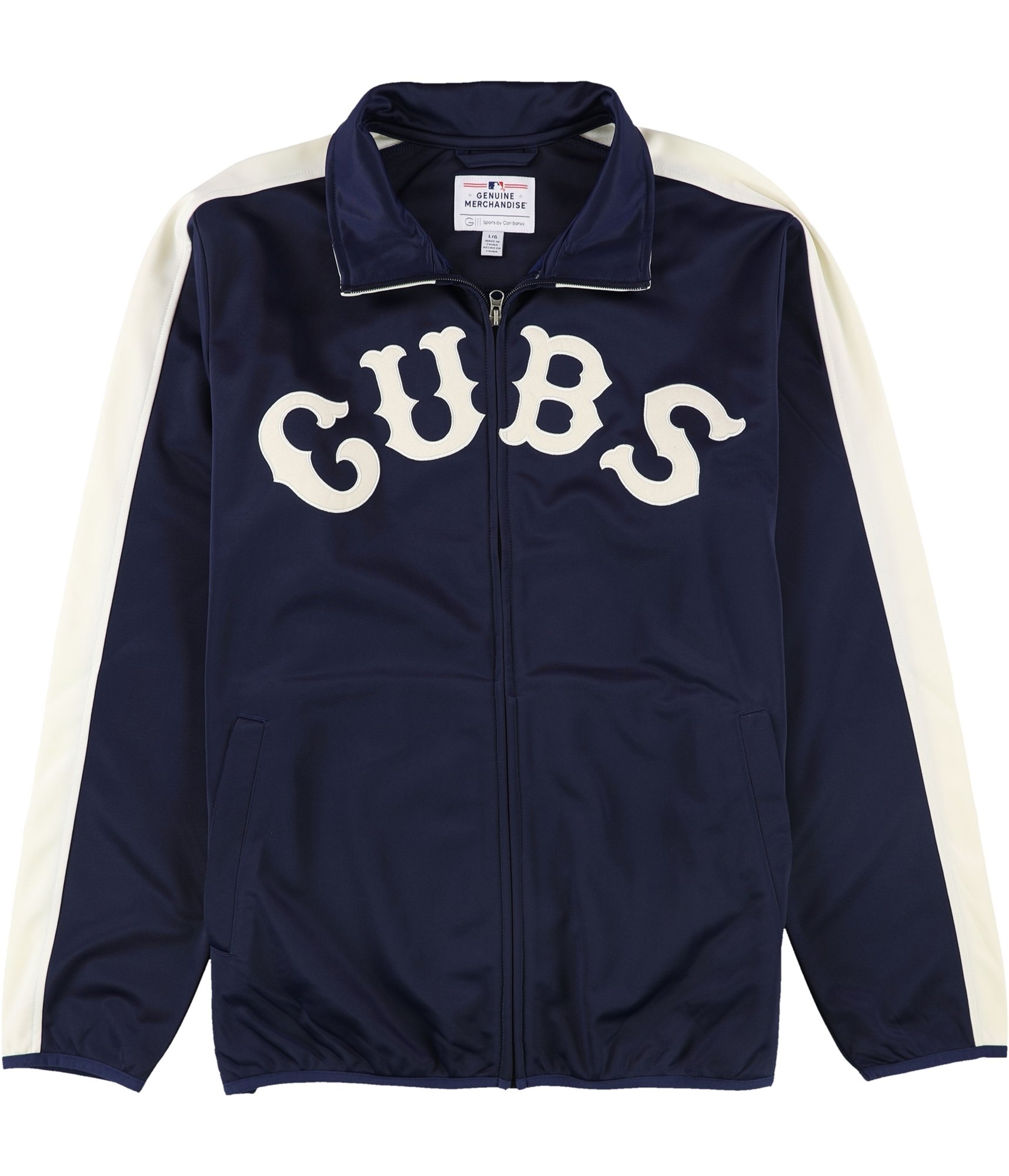 G-III Sports Mens Chicago Cubs Track Jacket, CGC