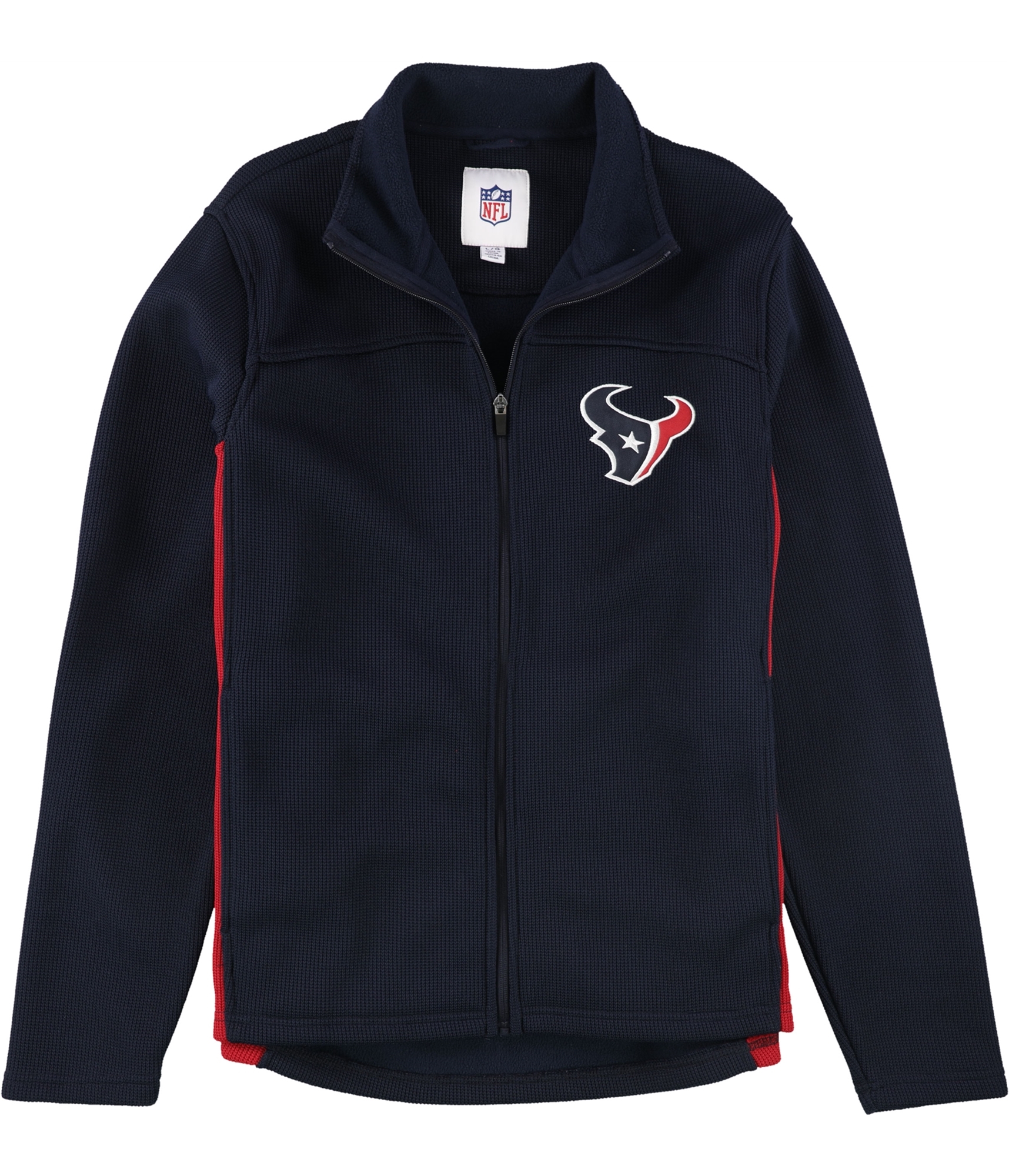 NFL Mens Houston Texans Knit Jacket, Blue, Large (Regular)