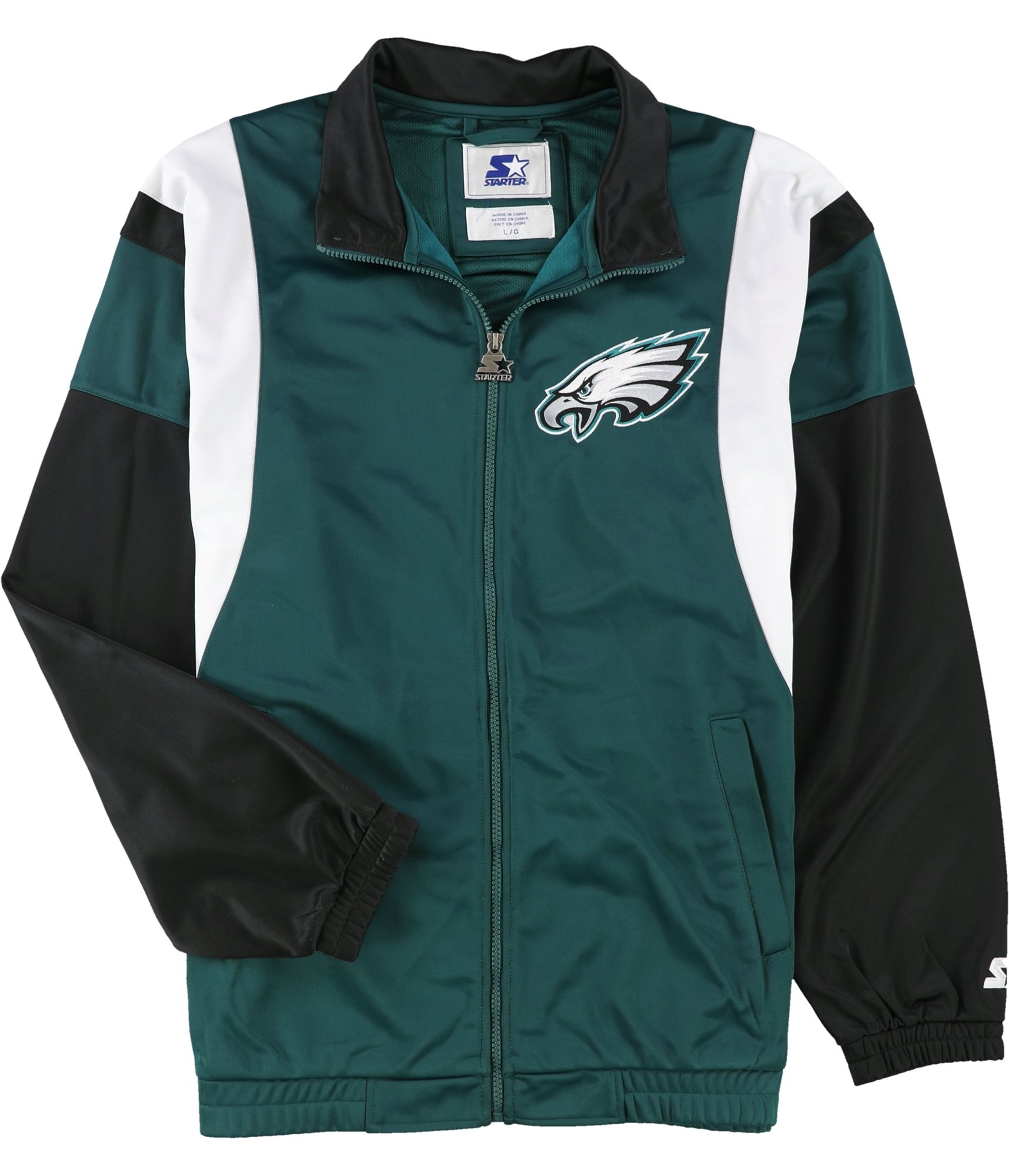 Starter Mens Philadelphia Eagles Track Jacket Sweatshirt