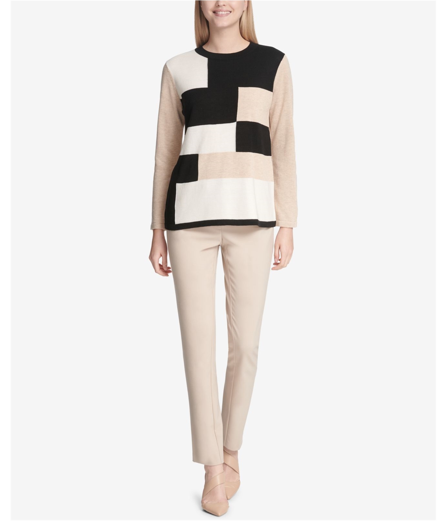 Buy a Womens Calvin Klein Colorblock Pullover Sweater Online |  , TW3