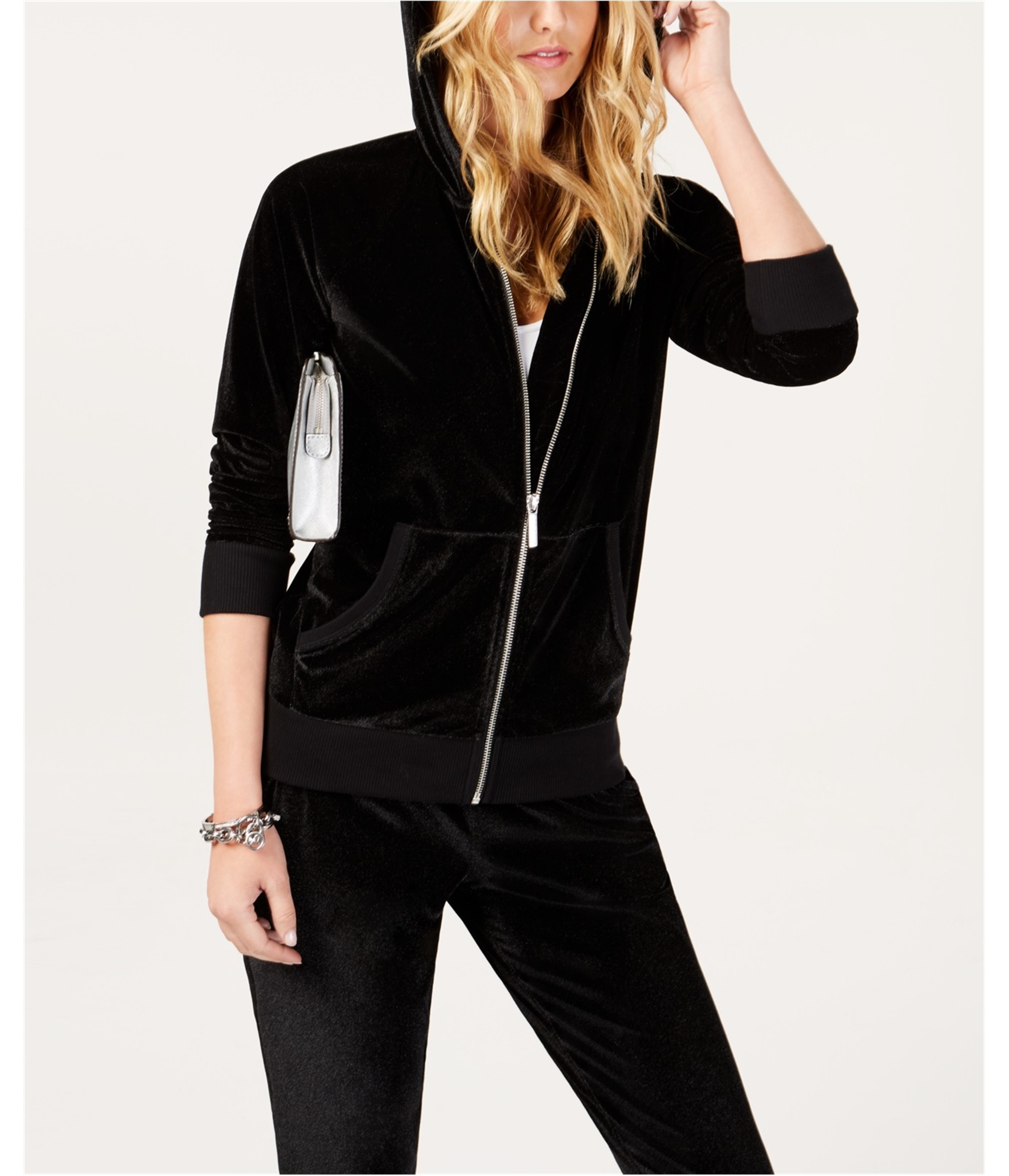 Buy a Womens Michael Kors Glitter Hoodie Sweatshirt Online 