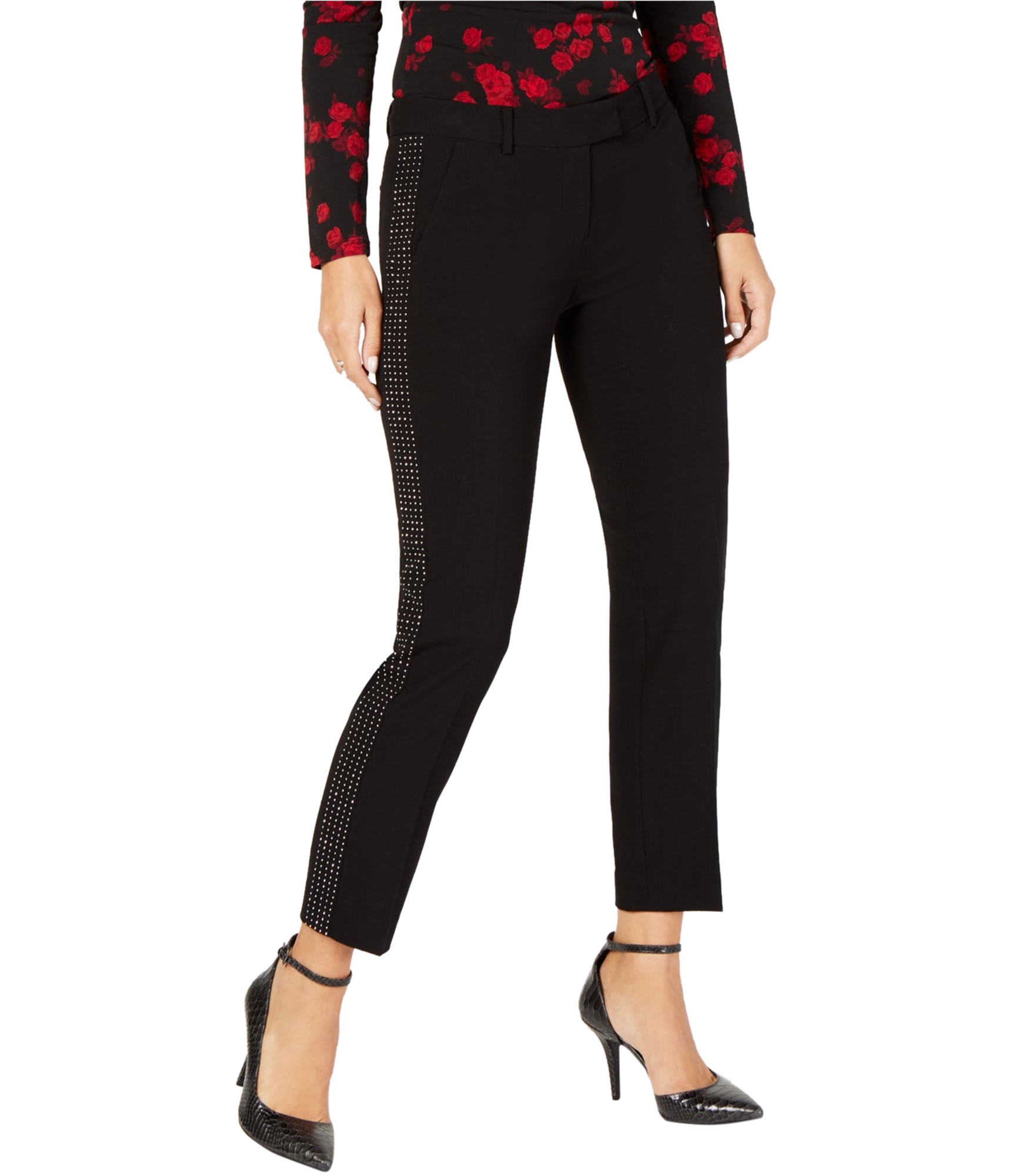 MICHAEL Michael Kors, Pants & Jumpsuits, Michael Michael Kors Womens  Studded Fly Front Leggings