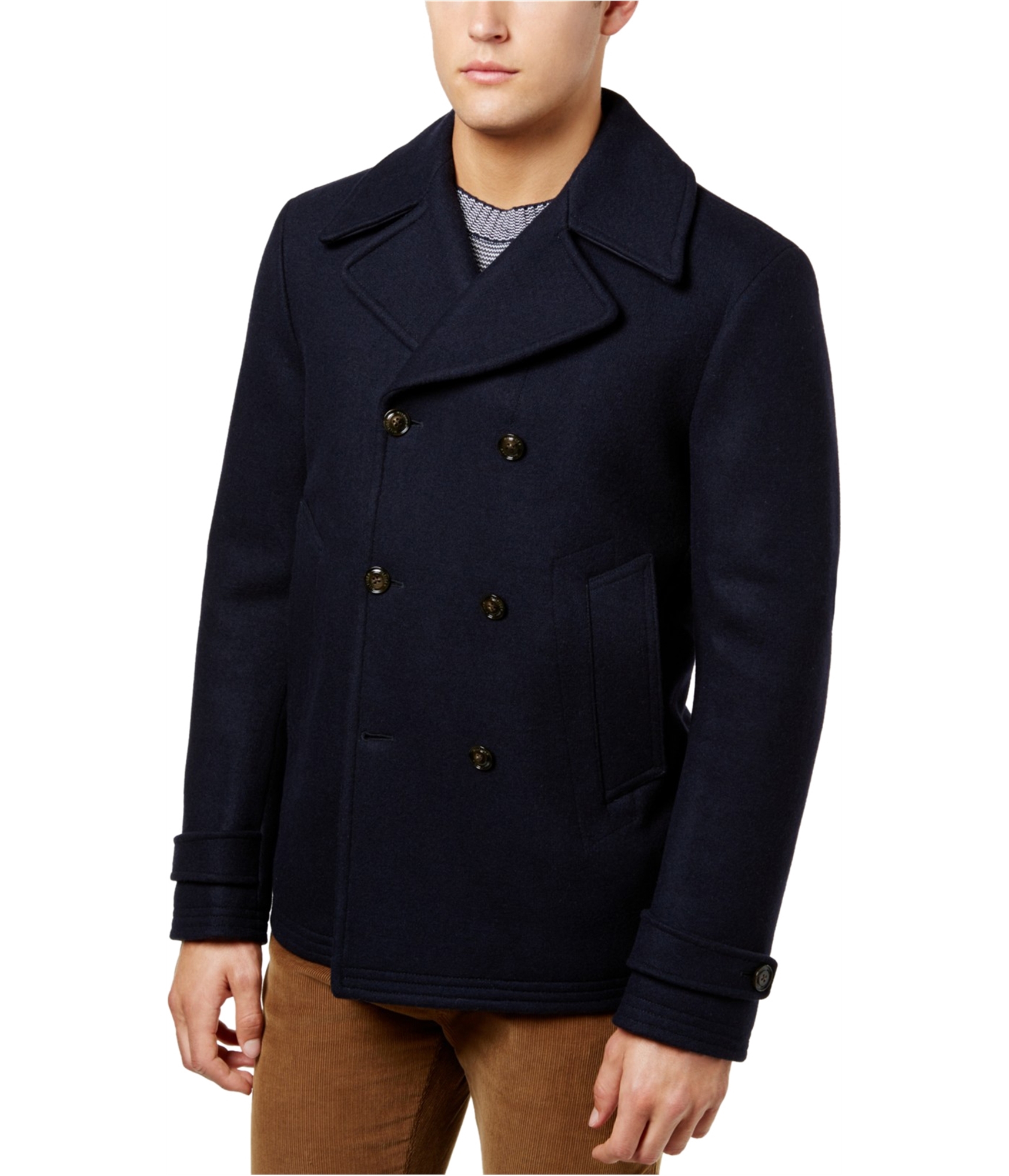 Buy a Tommy Hilfiger Mens Jersey Pea Coat | Tagsweekly