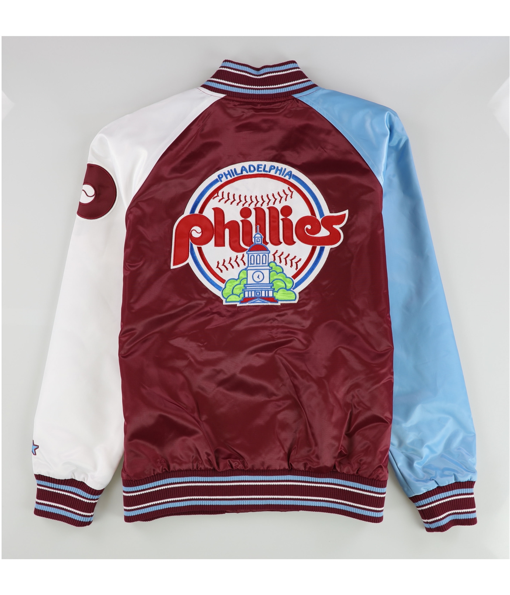 Philadelphia Phillies Satin Raglan Full-Snap Jacket