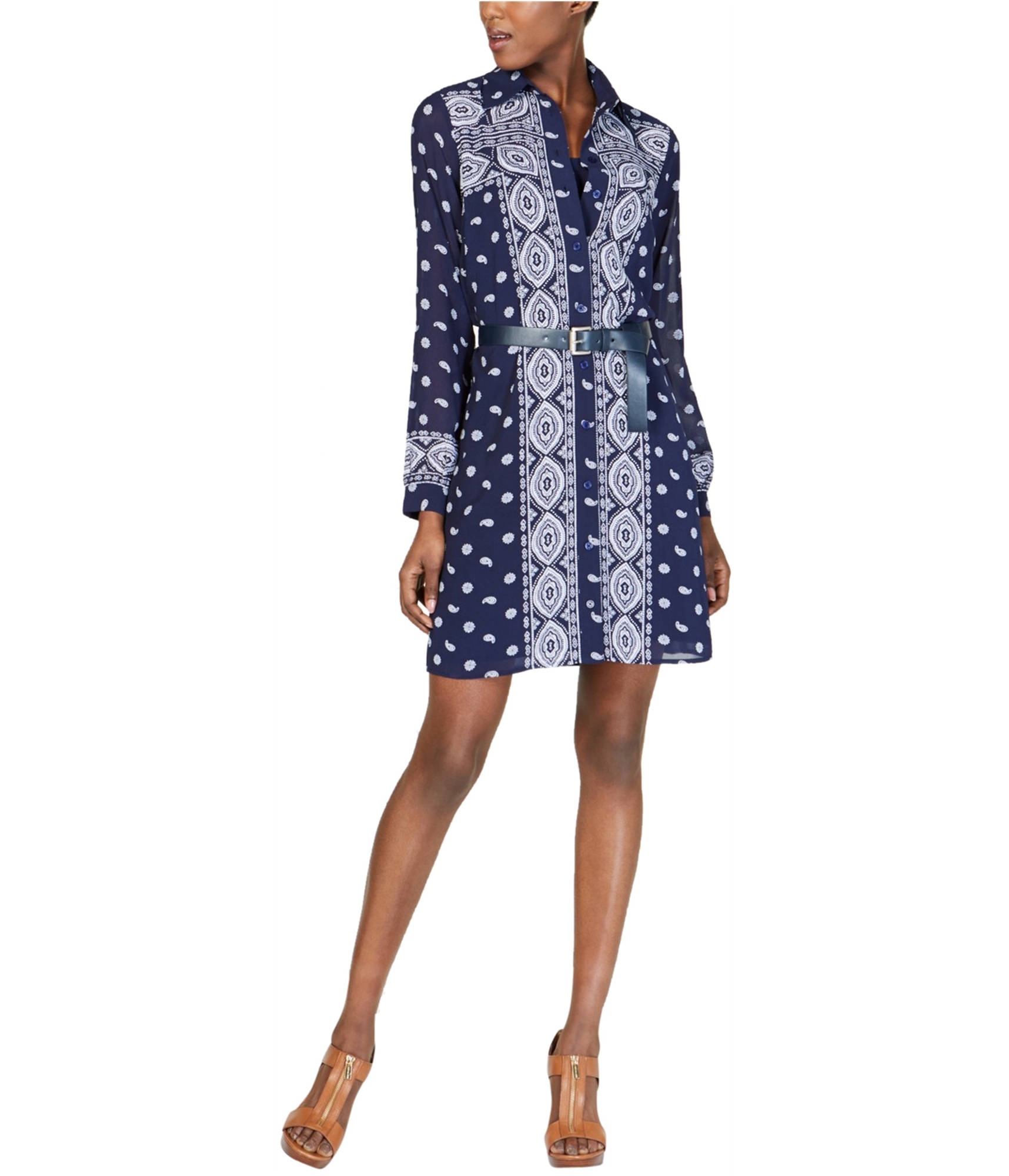 Buy a Womens Michael Kors Paisley Printed Shirt Dress Online |  