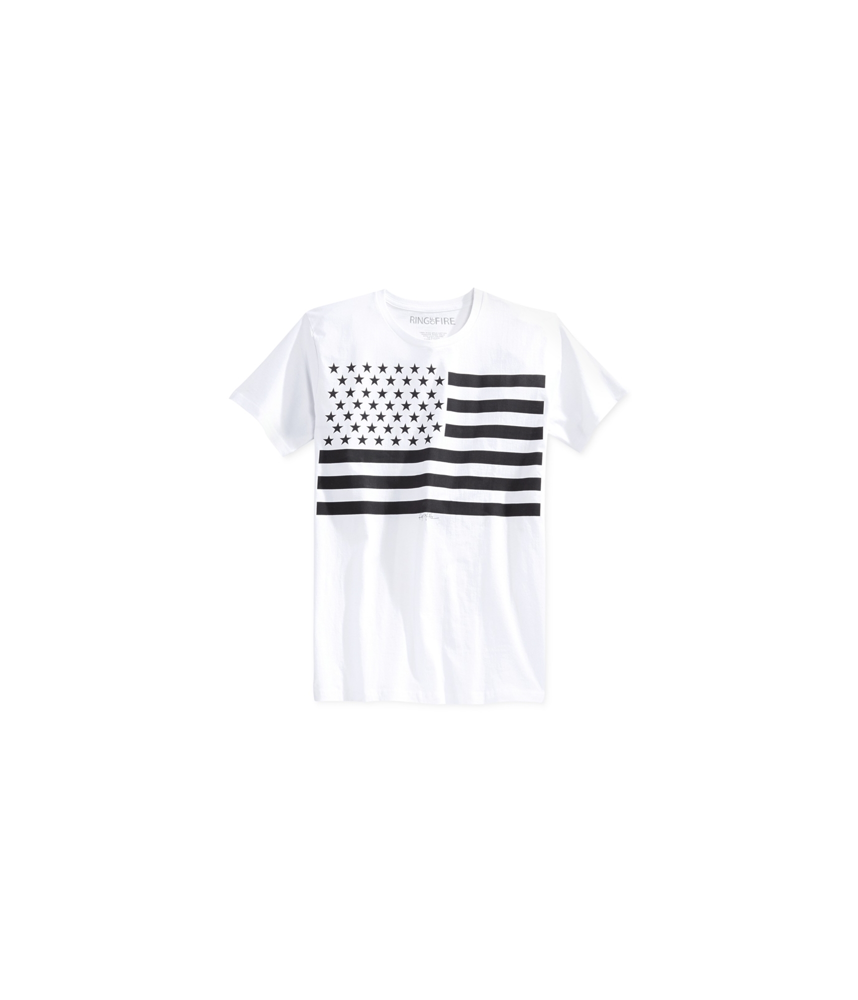 Buy a Ring Of Fire Mens Flag Graphic T-Shirt | Tagsweekly