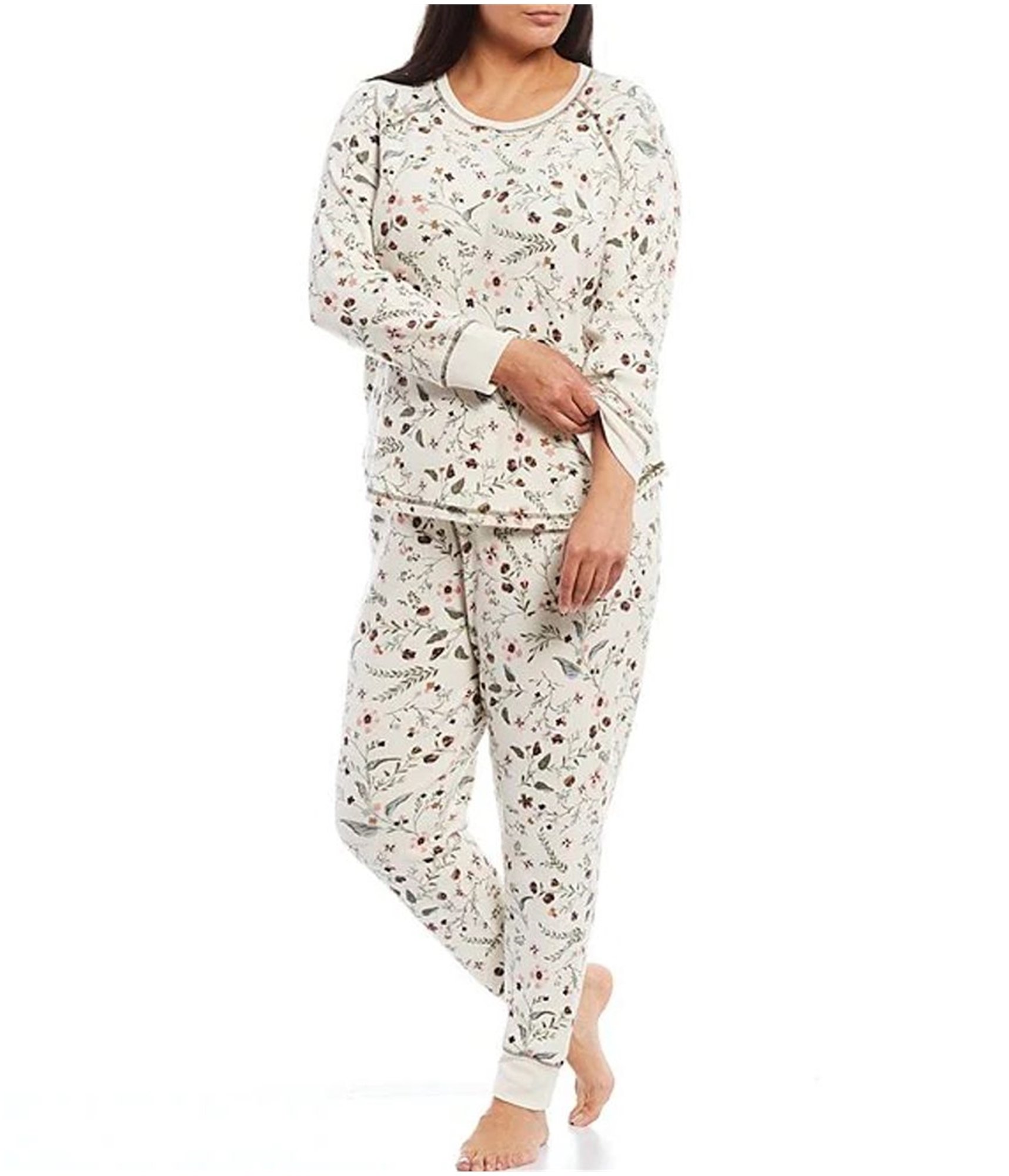 Buy a P.J. Salvage Womens Floral Print Thermal Pajama Shirt