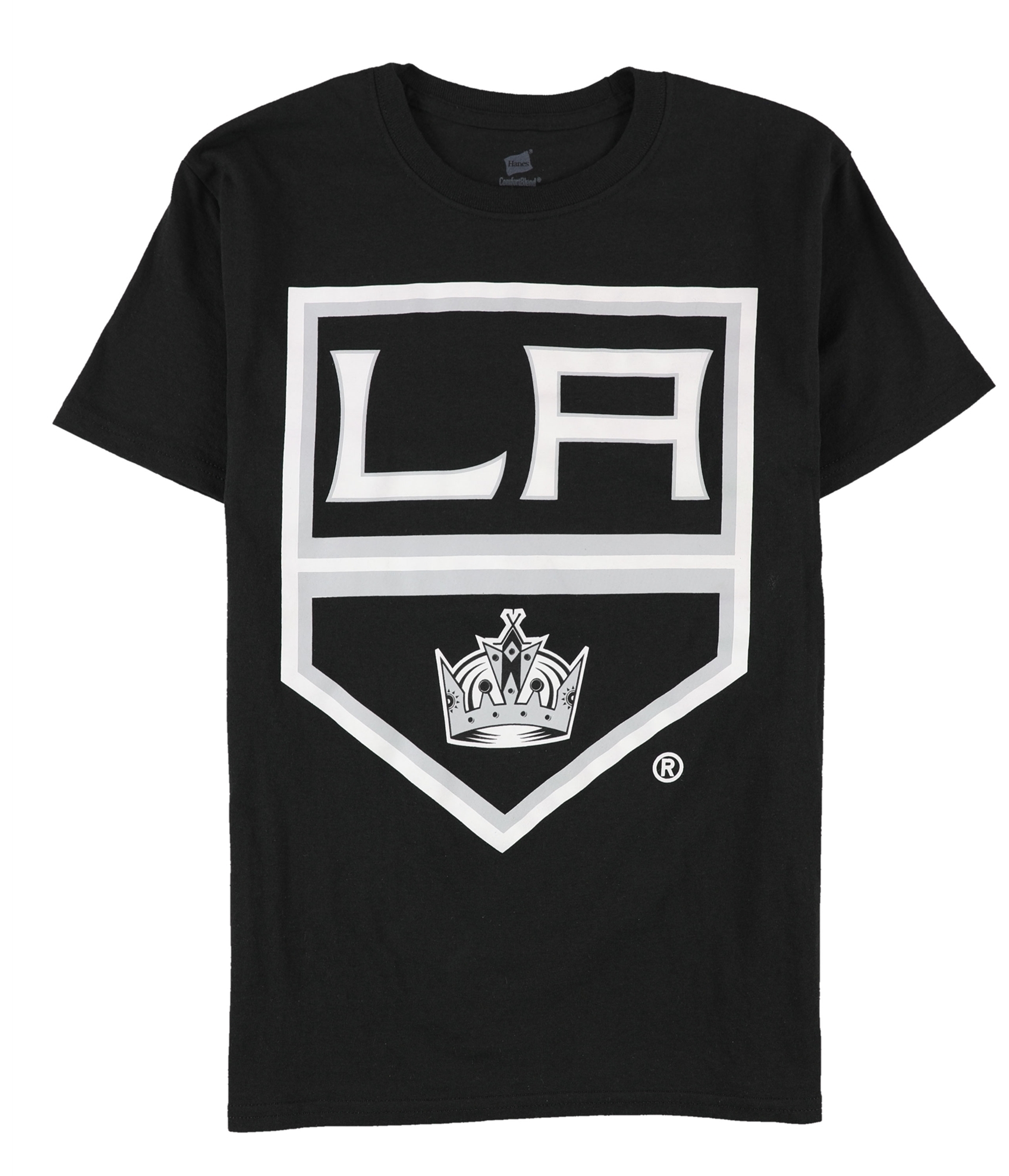 Majestic Womens La Kings Hockey Graphic T-Shirt, Grey, Large