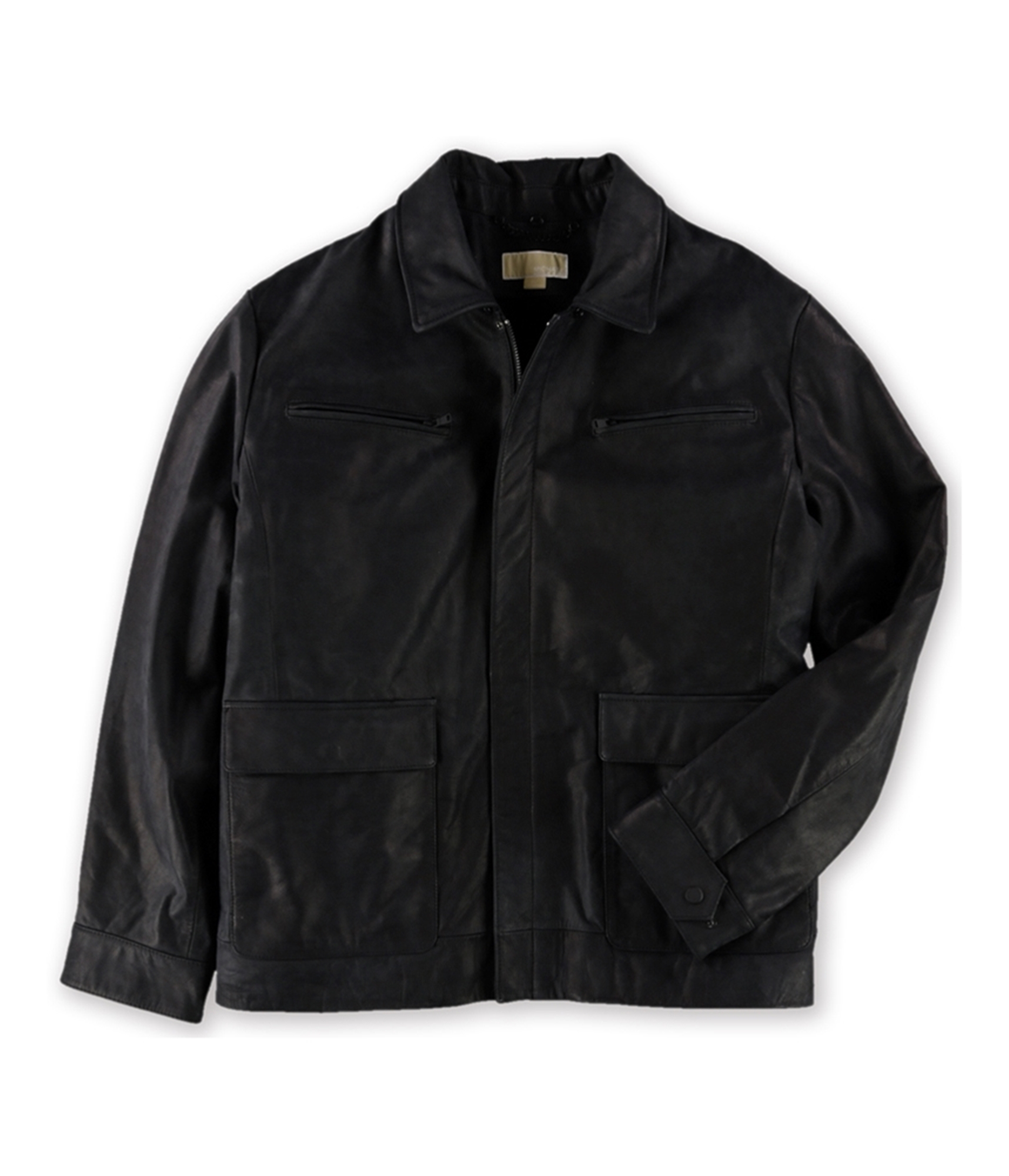 Buy a Mens Michael Kors Genuine Leather Faux-Sherpa Bomber Jacket Online |  